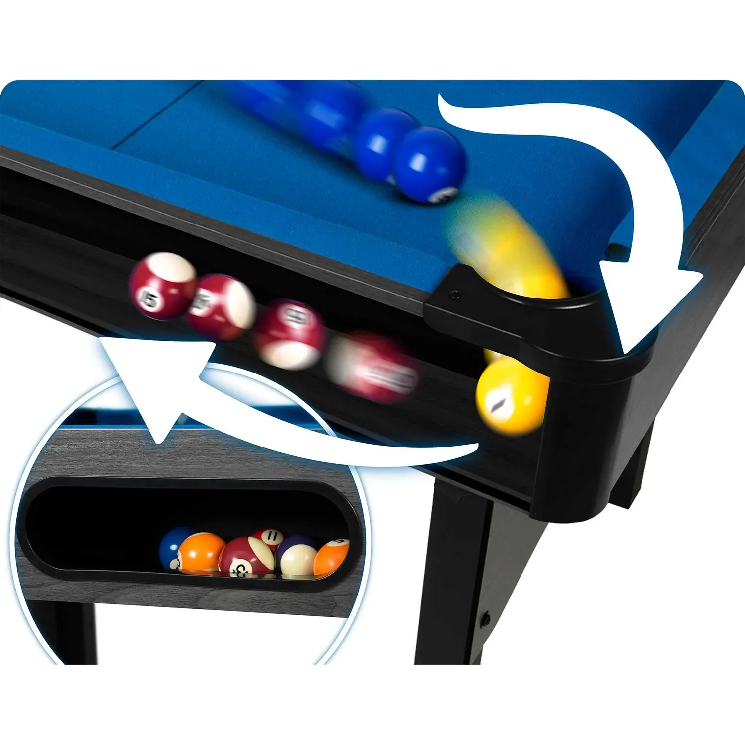 Neo-Sport NS-809 biliardo stalas su priedais - nuotrauka 1