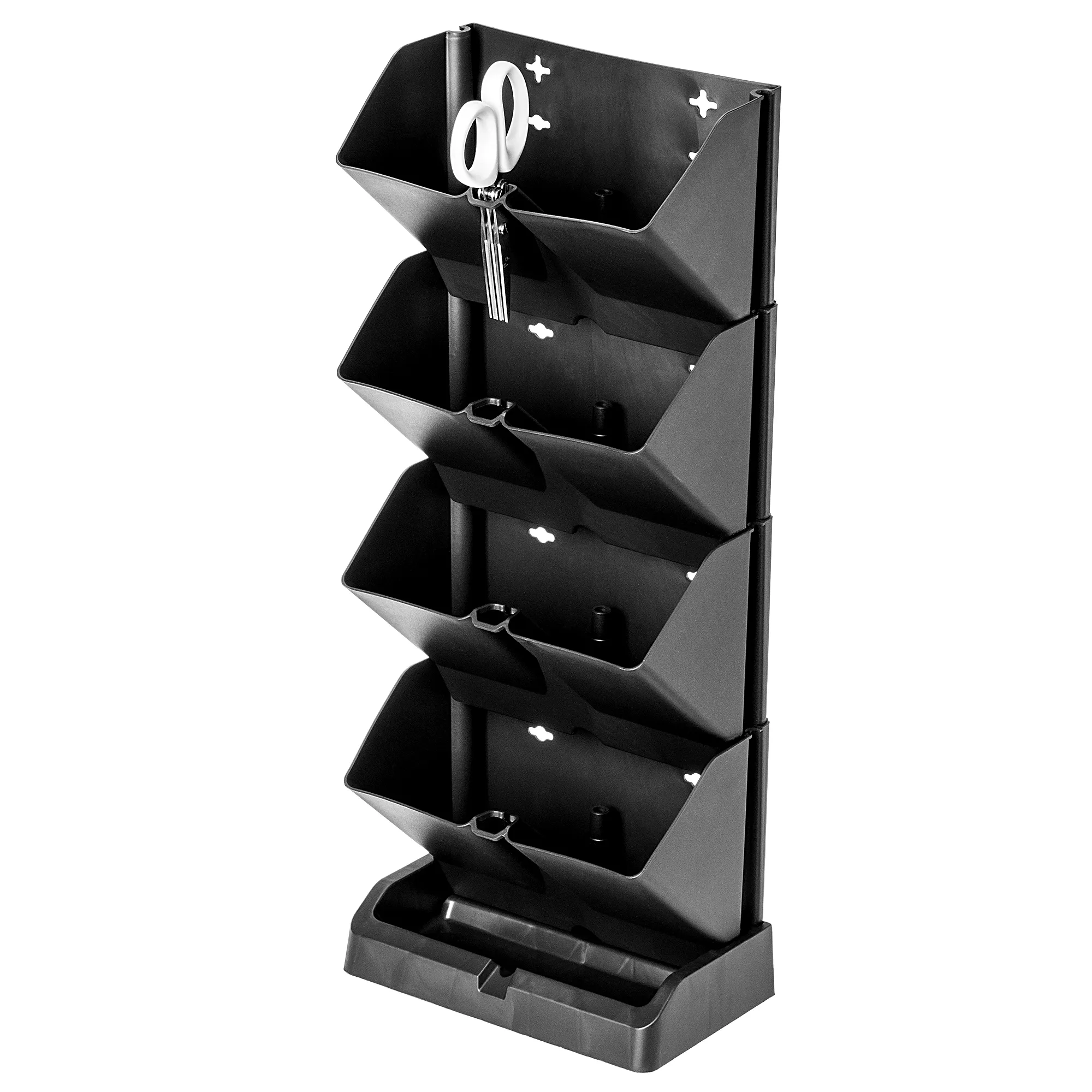 Seres stovintis vertikalus sodas 48 x 19 cm, antracito spalvos