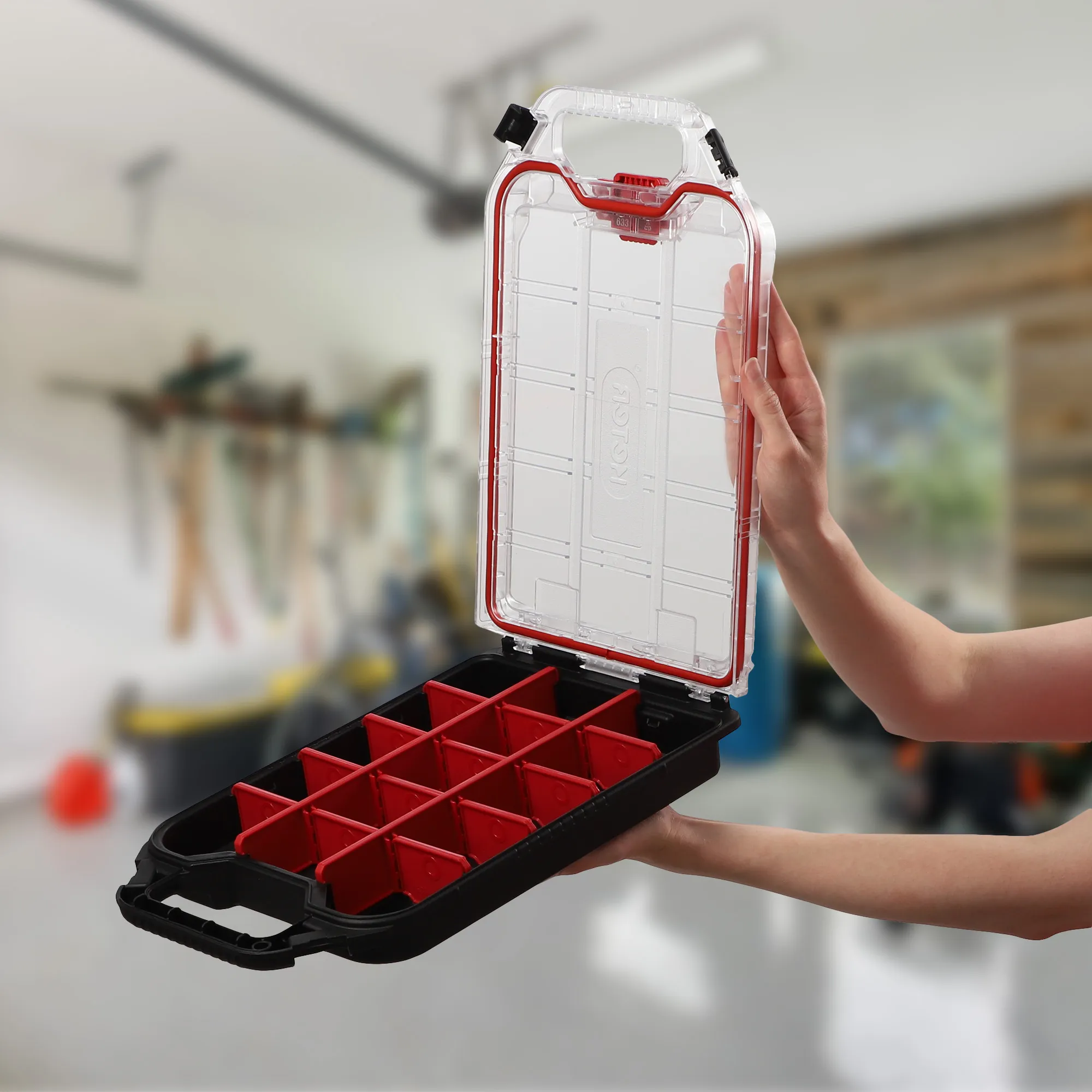 Keter Stack ‘N’ Roll mažų įrankių organizatorius, 7,3 l, juodas
