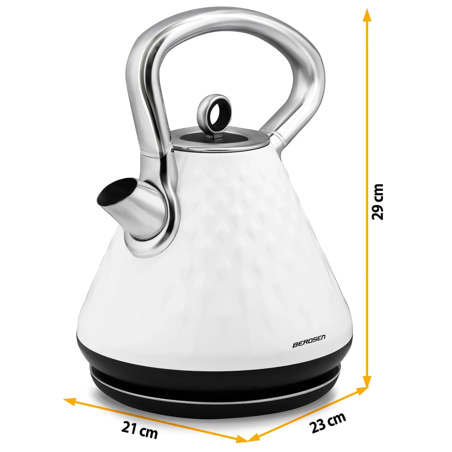 Berdsen BD-700 1,7 l elektrinis virdulys, baltas - nuotrauka 1
