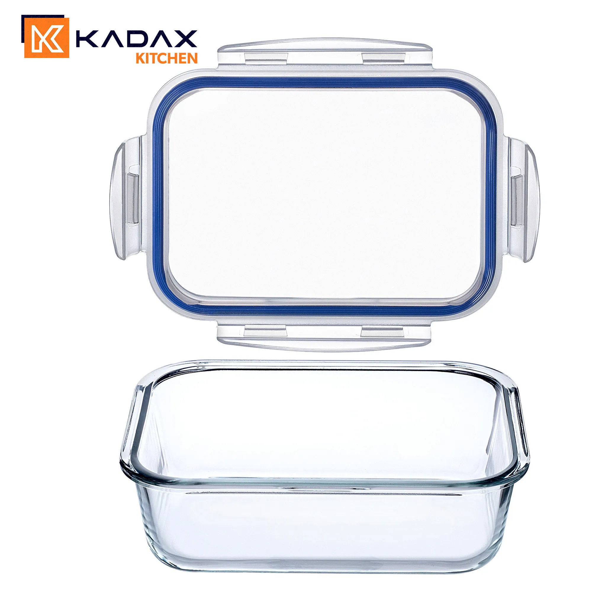 Athie stačiakampių indelių rinkinys 370 ml + 640 ml + 1040 ml + 1520 ml