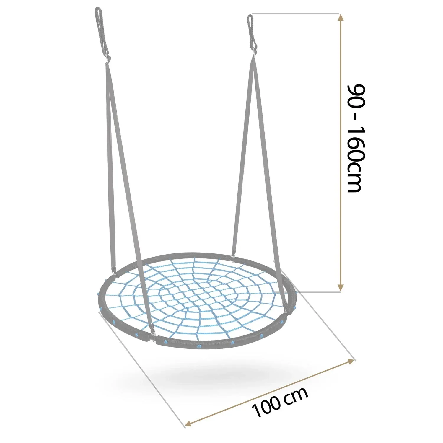 Gandro lizdo sūpynės Neo-Sport NS-104 100 cm - nuotrauka 1