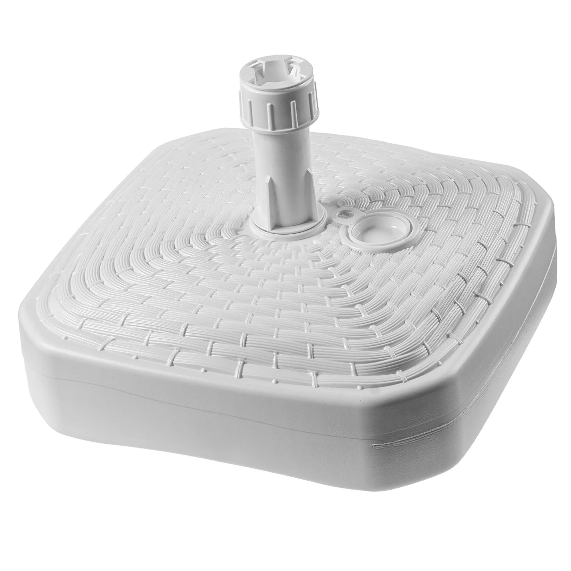 „Solero“ rotango kvadratinis sodo skėčio pagrindas, baltas