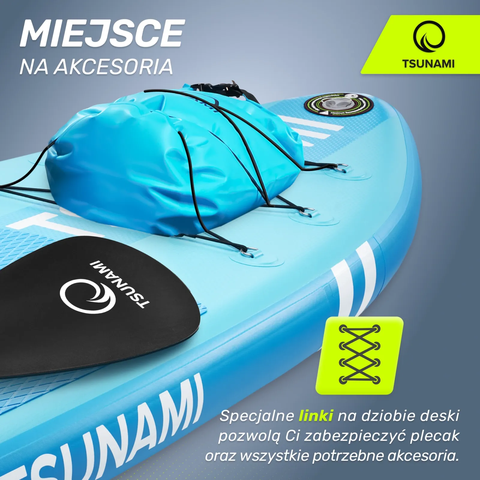 SUP TSUNAMI irklentė 320 cm T02