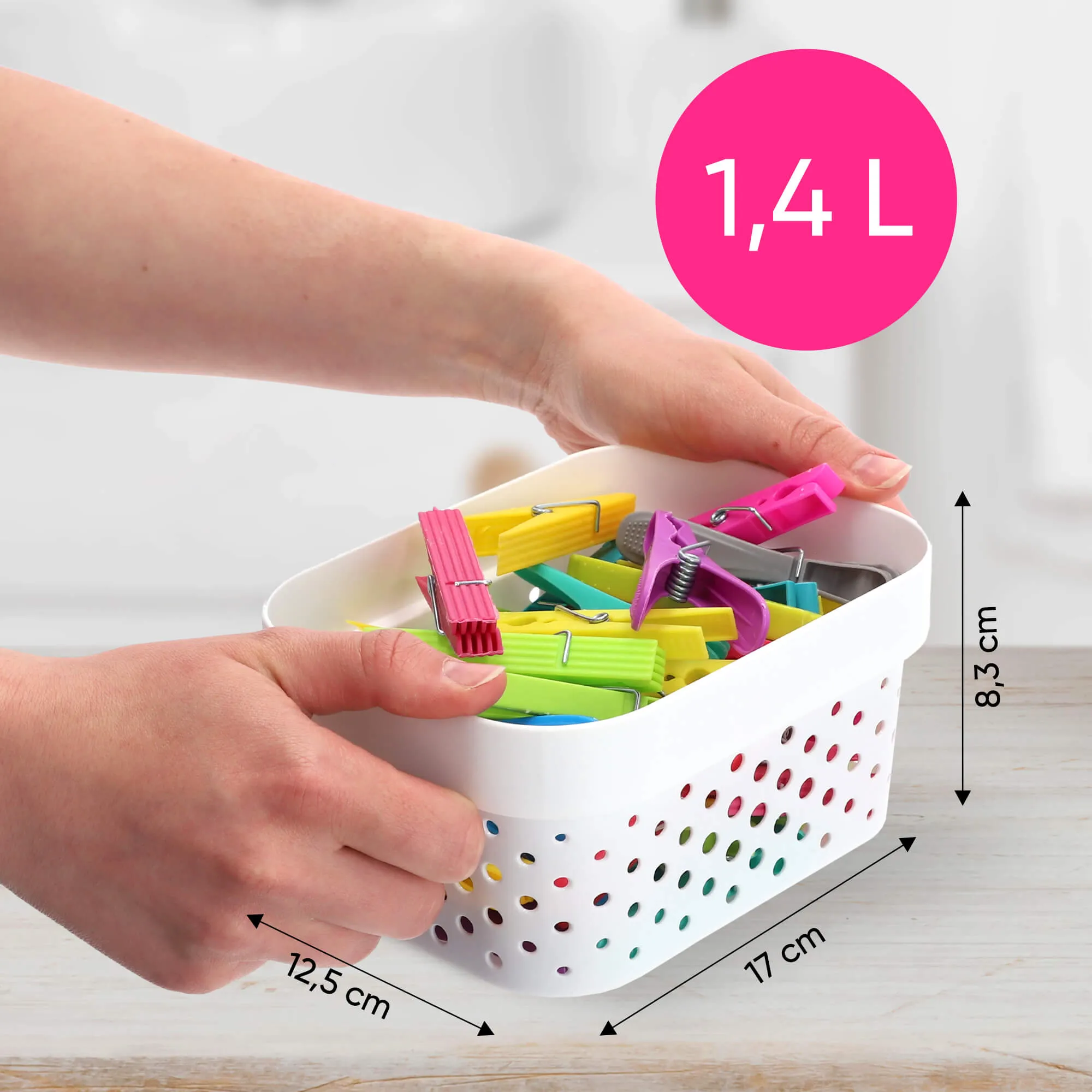 „Curver Infinity“ perdirbtas 1,4 l laikymo indas, baltas