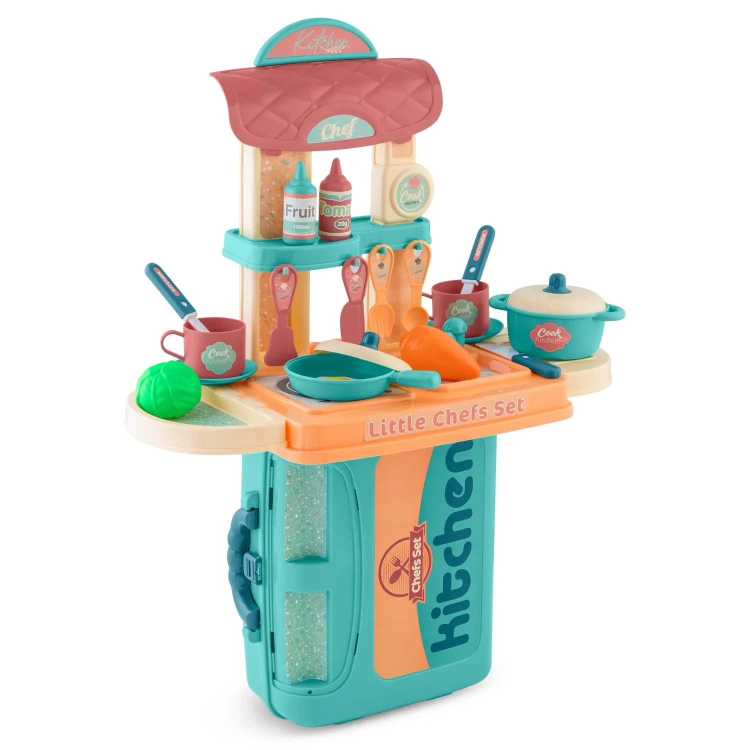 Ricokids 772901 Vaikiška virtuvė su dėklu - nuotrauka 1