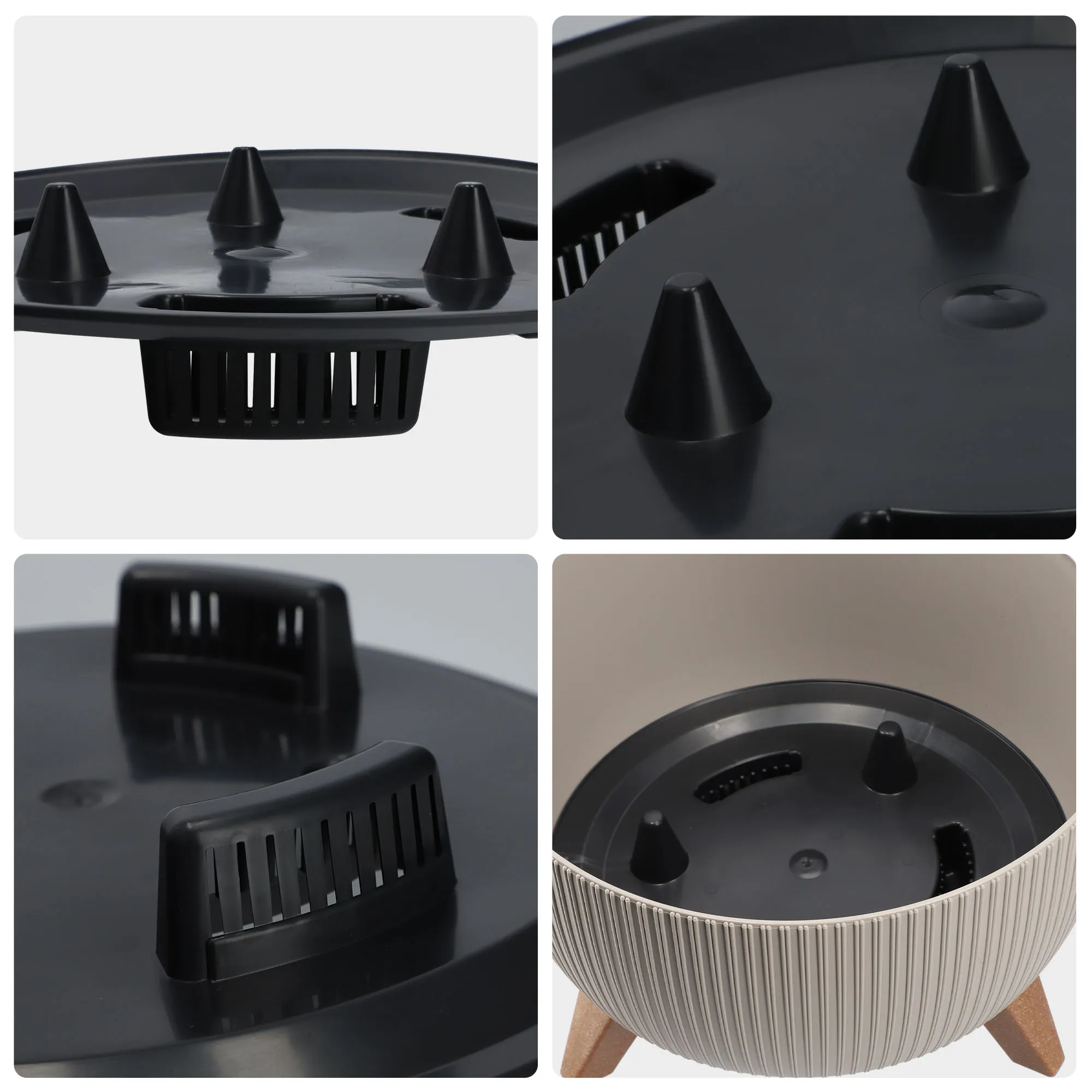 Milis gėlių dubuo su kojelėmis 29 cm