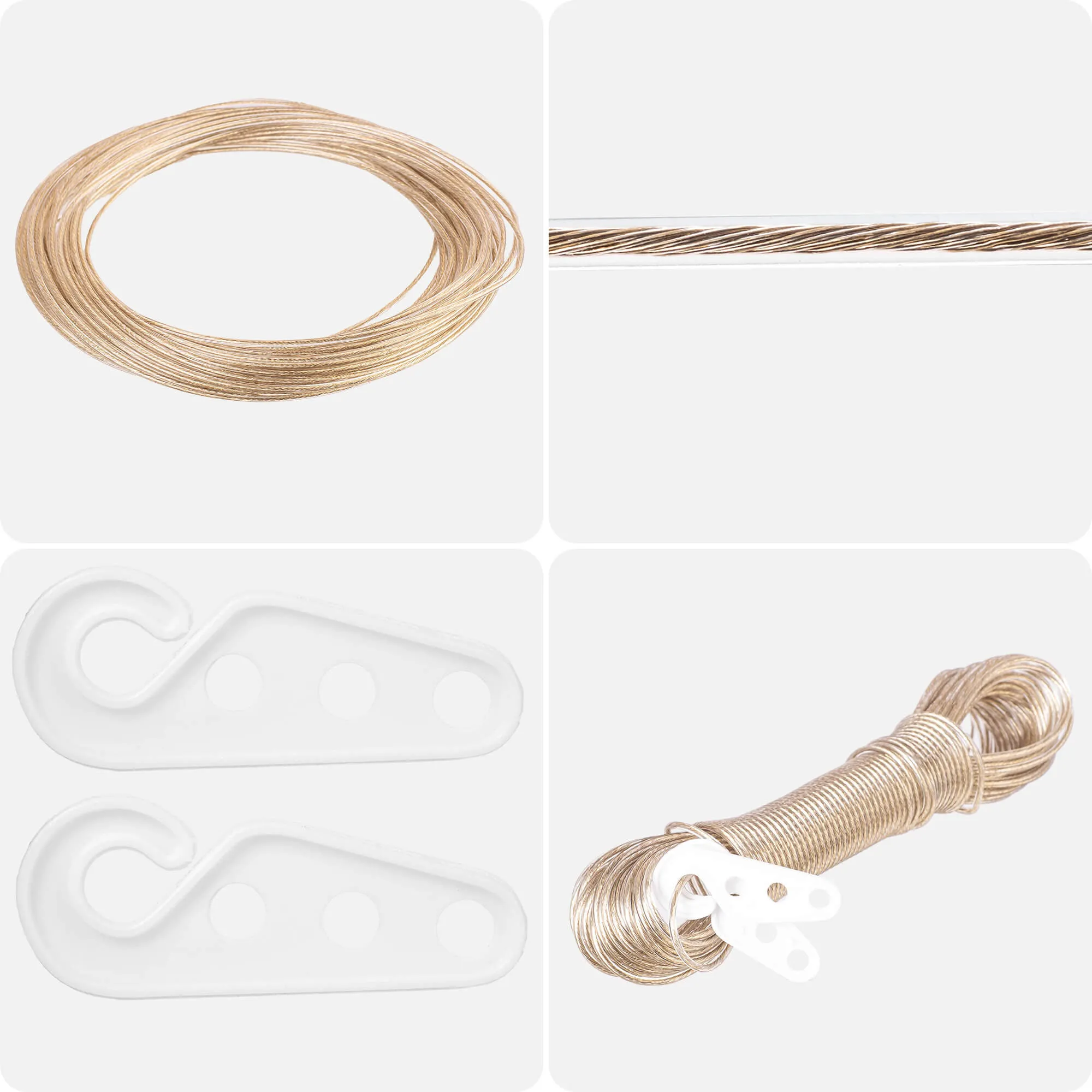 Rive 20 m auksinė plieninė virvė