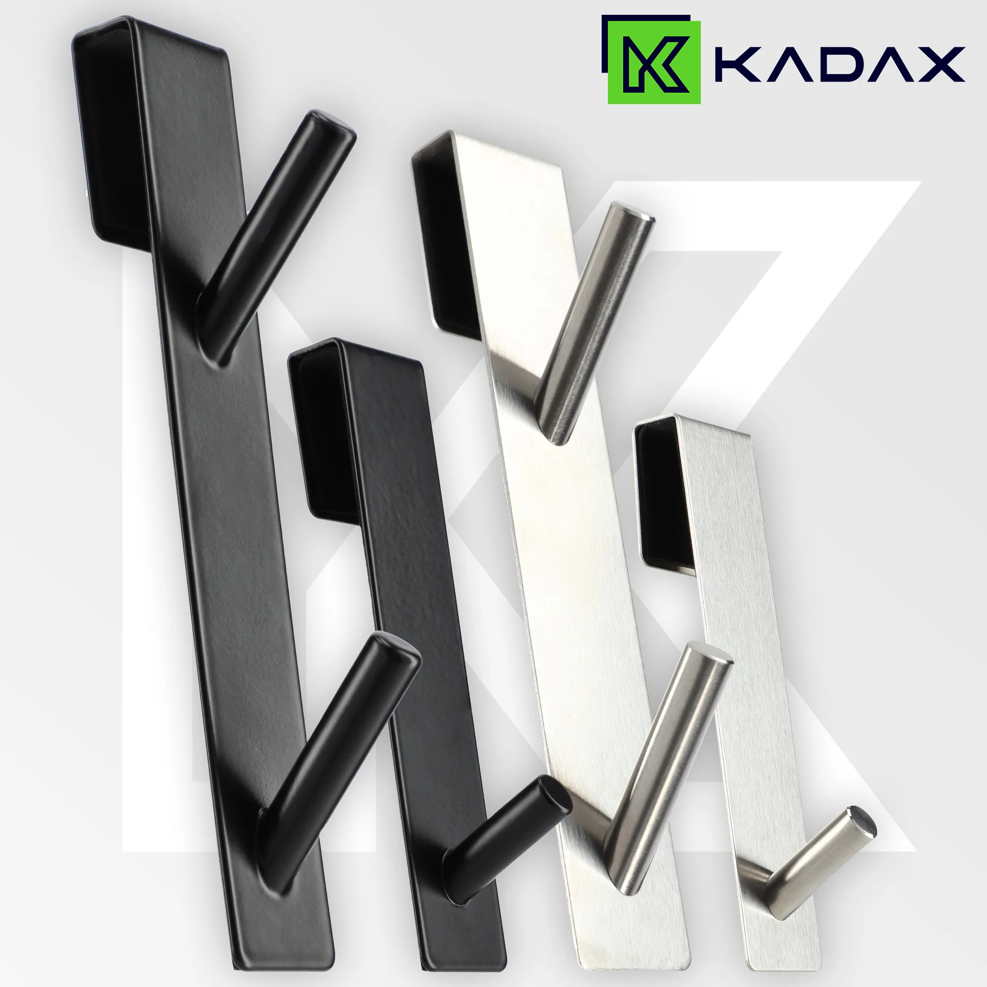 Besse durų kabliukai juodi, viengubi