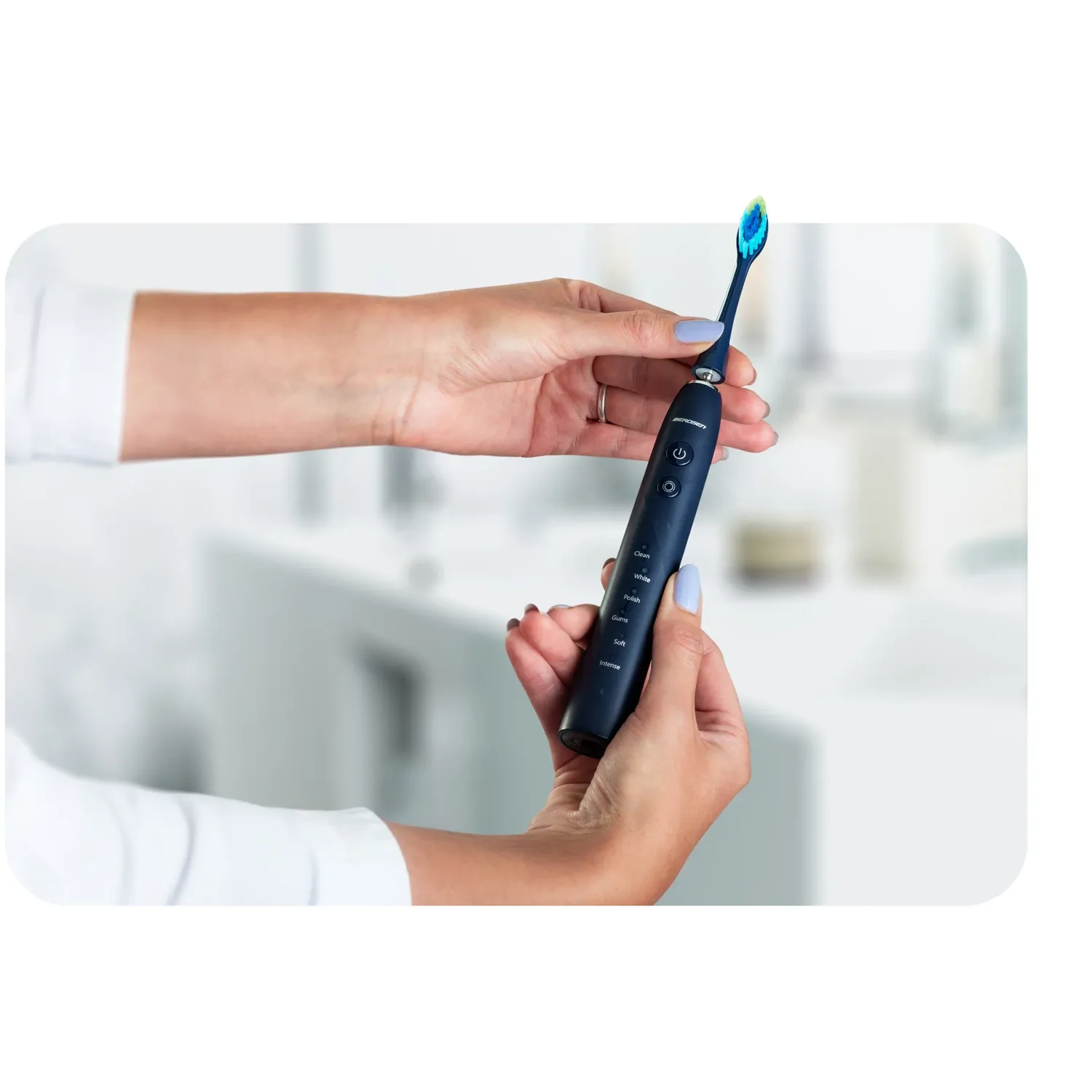 Berdsen Galaxy Sonic dantų šepetėlis tamsiai mėlynas - nuotrauka 1