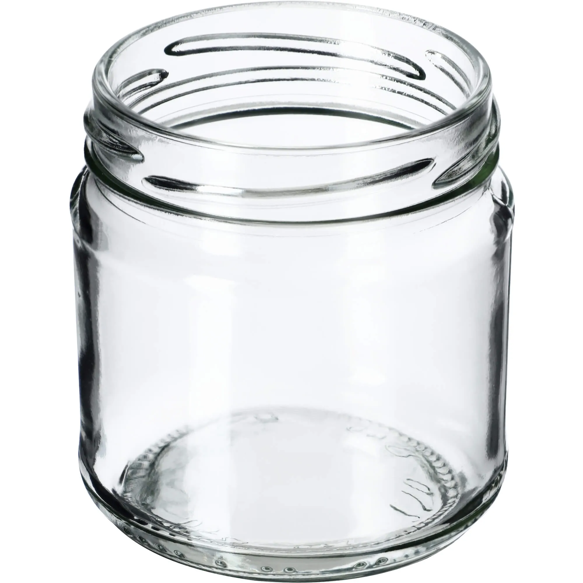 Lerma konservavimo stiklainiai 200 ml 10 vnt. 66 mm + dangteliai „Raudonos grotelės su širdelėmis“