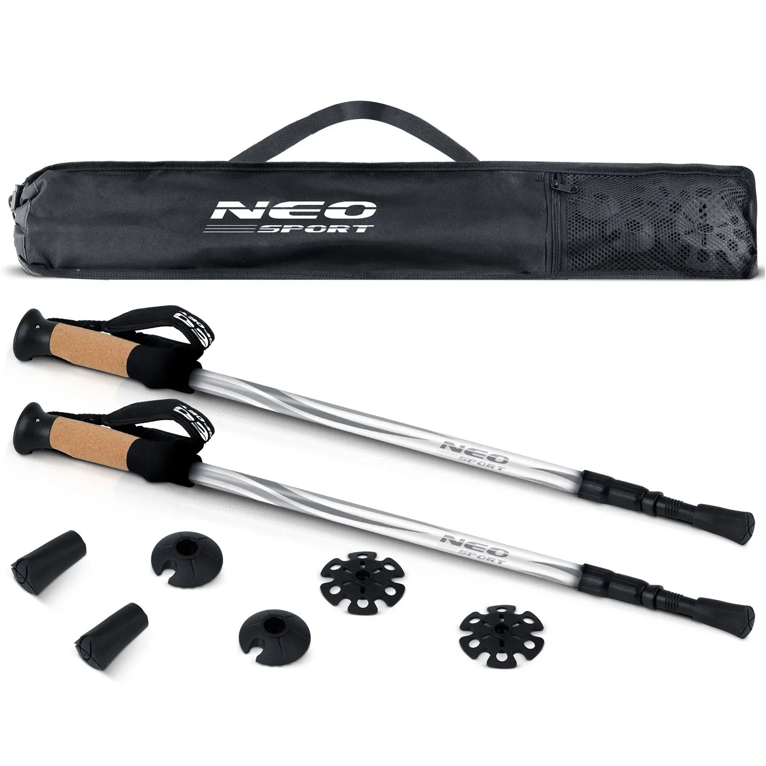 NS-380 Neo-Sport žygio lazdos - nuotrauka 1