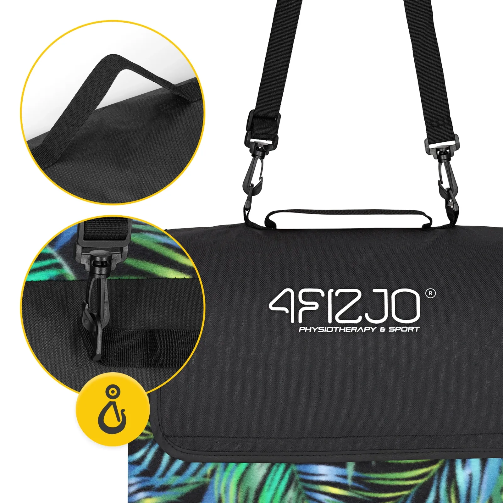 Izoliuota paplūdimio pikniko antklodė 200 x 200 cm palmės formos