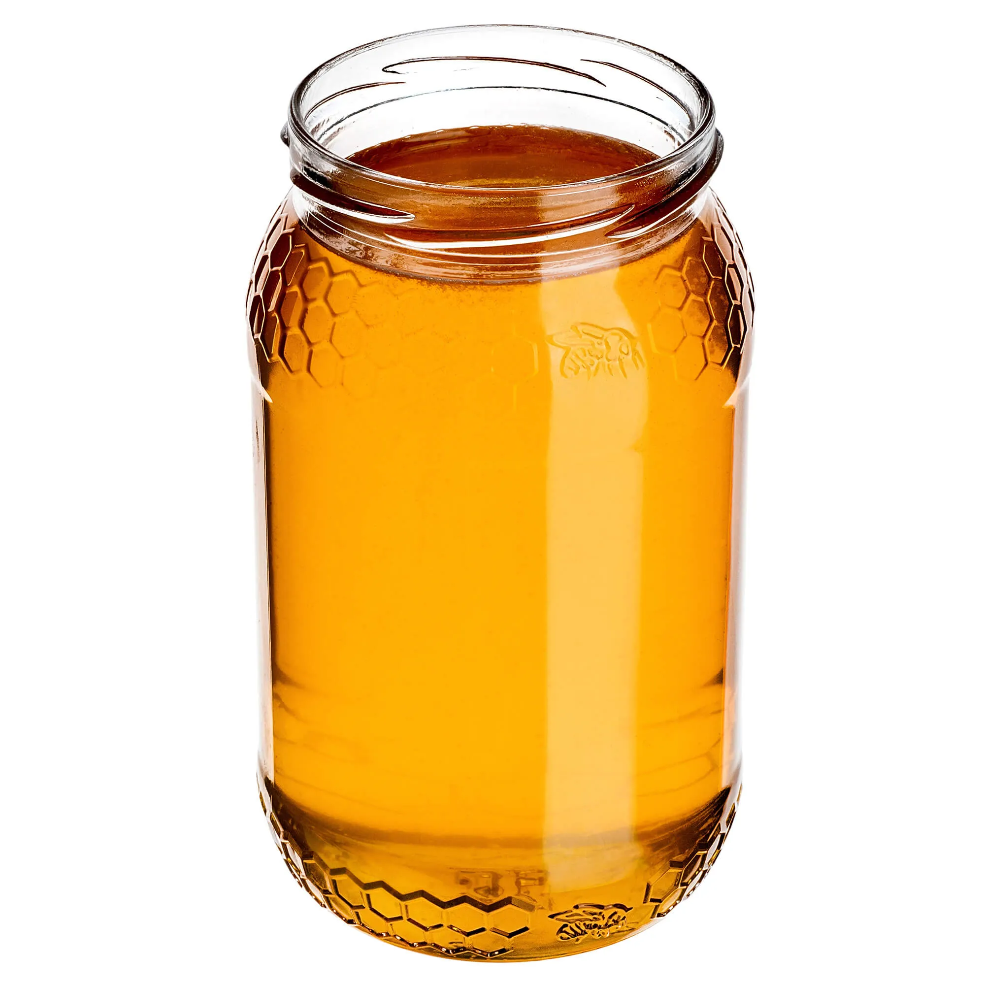 Lierde stikliniai indeliai 900 ml 82 mm 24 vnt. + dangteliai „Vitražas su bite“