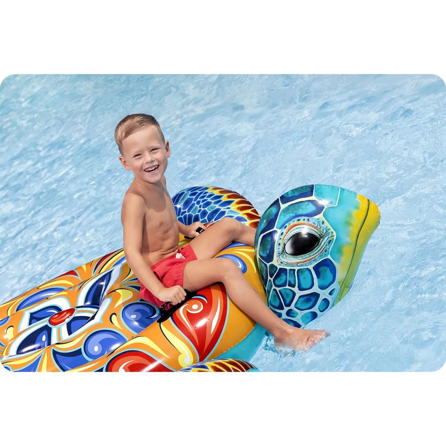 Pripučiamas plaukimo čiužinys „vėžlys“, 186 x 168 cm, „Bestway 41523“ - nuotrauka 1