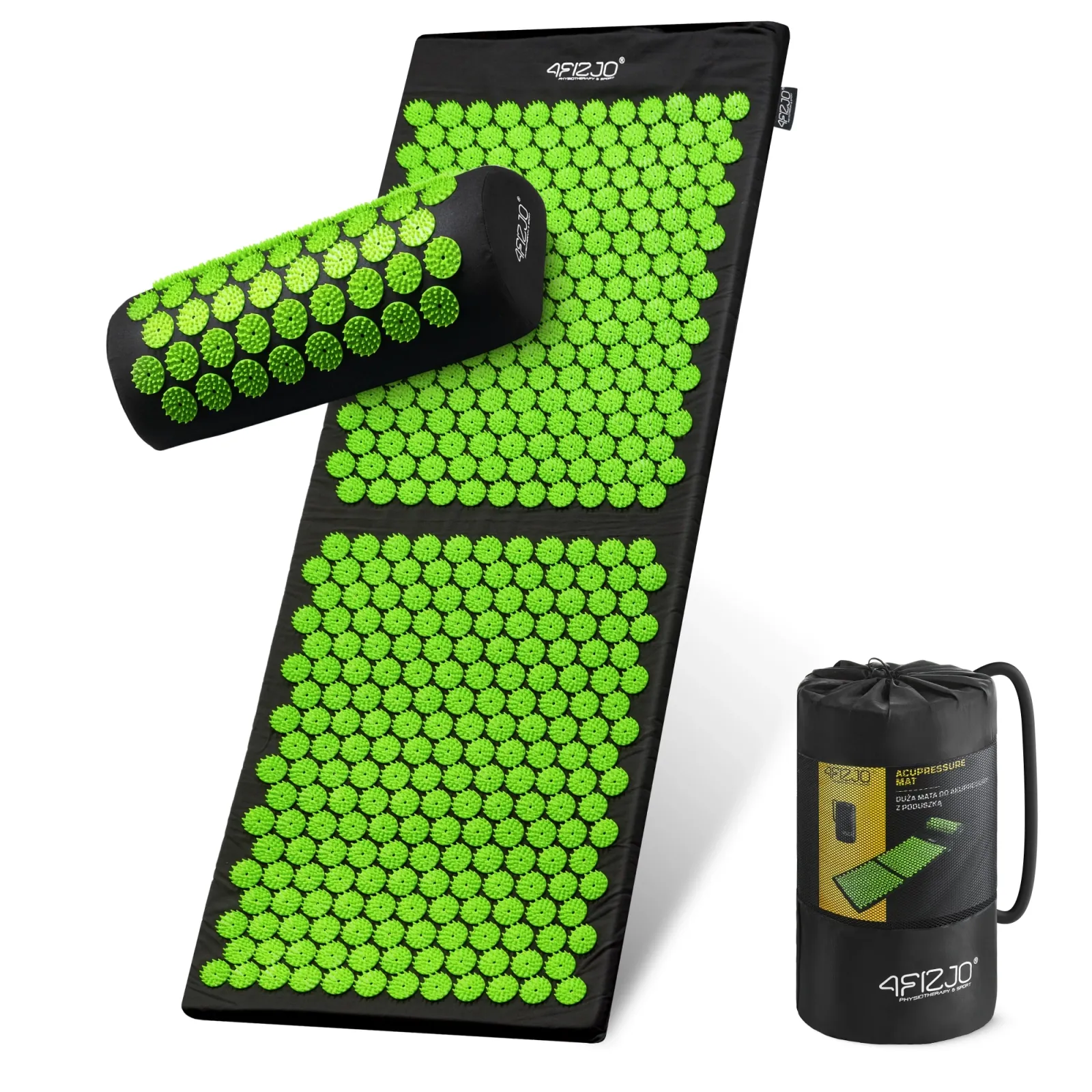 Didelis akupresūros kilimėlis su pagalvėle