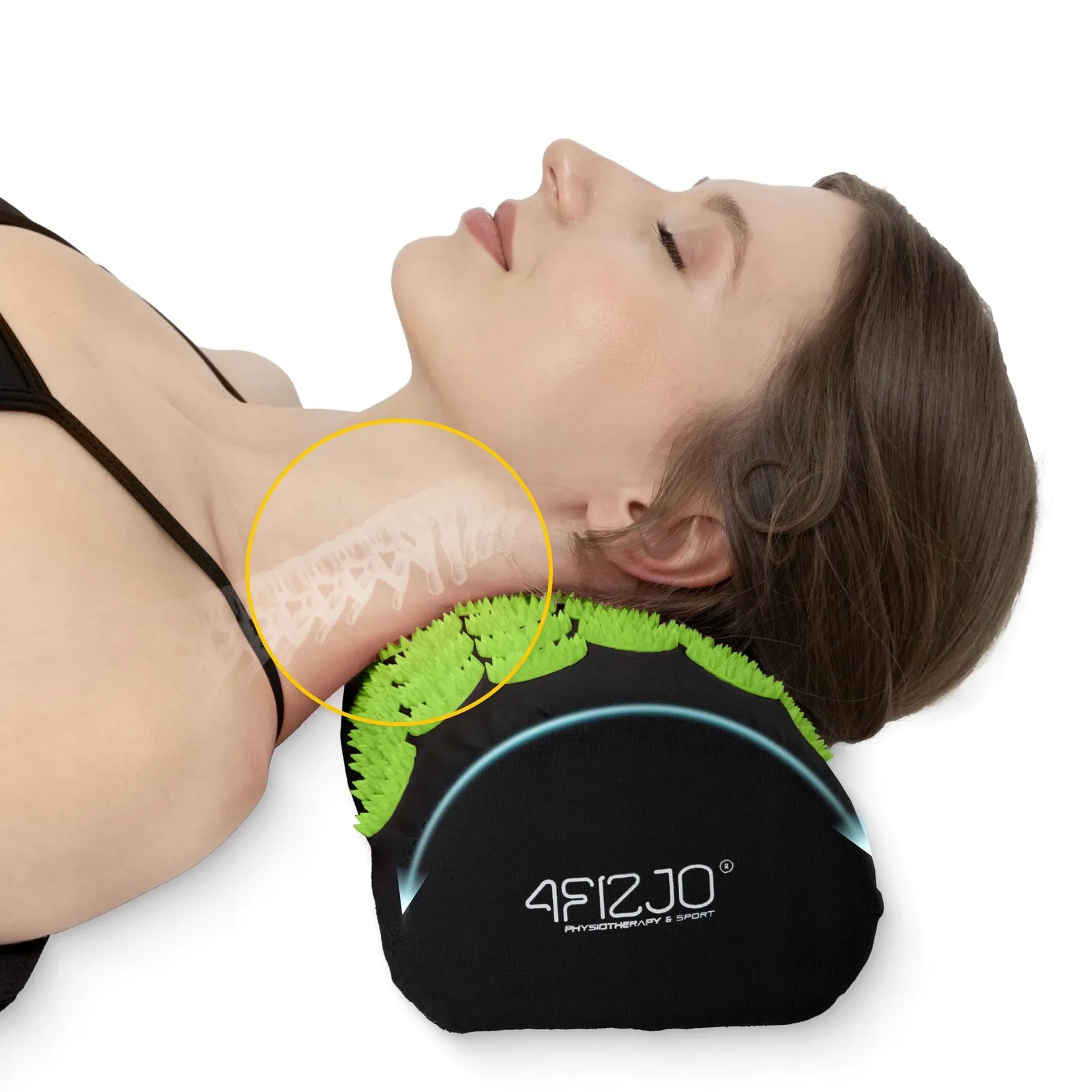 Didelis akupresūros kilimėlis su pagalvėle