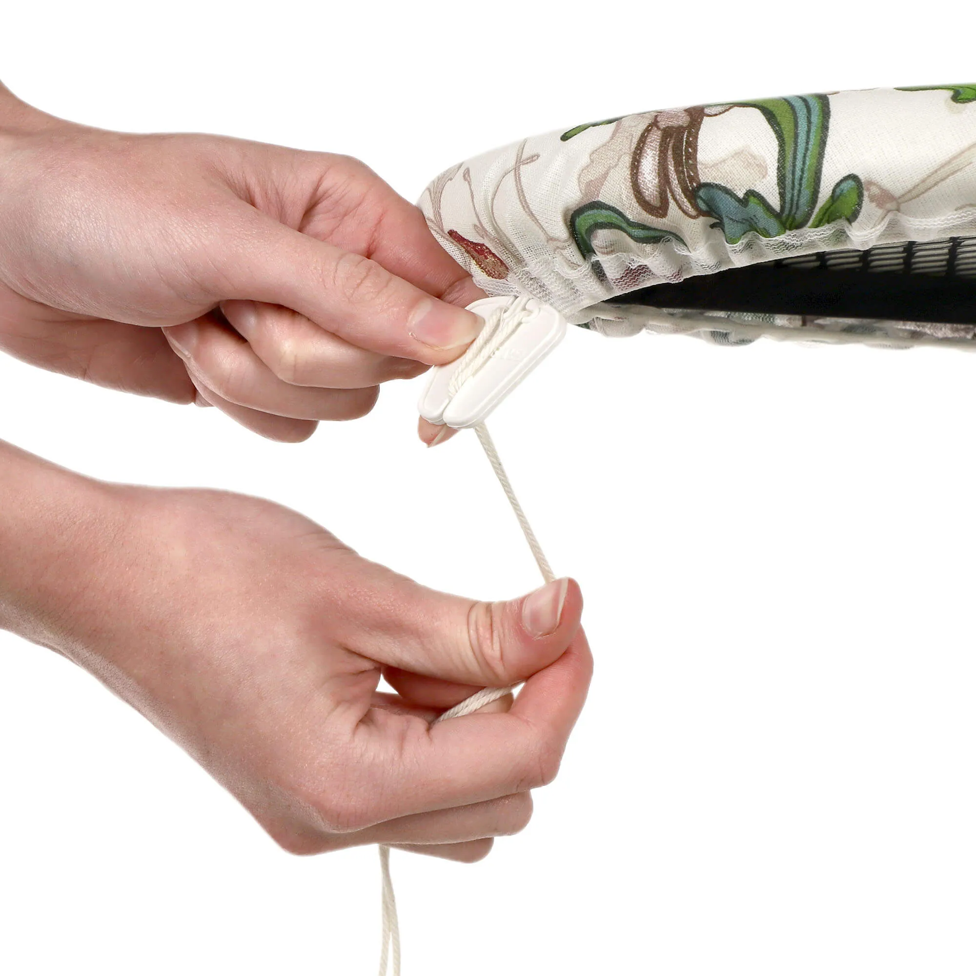 Cano lyginimo lentos užvalkalas, 138x48cm, tamprus pagrindas, pilkas, languotas