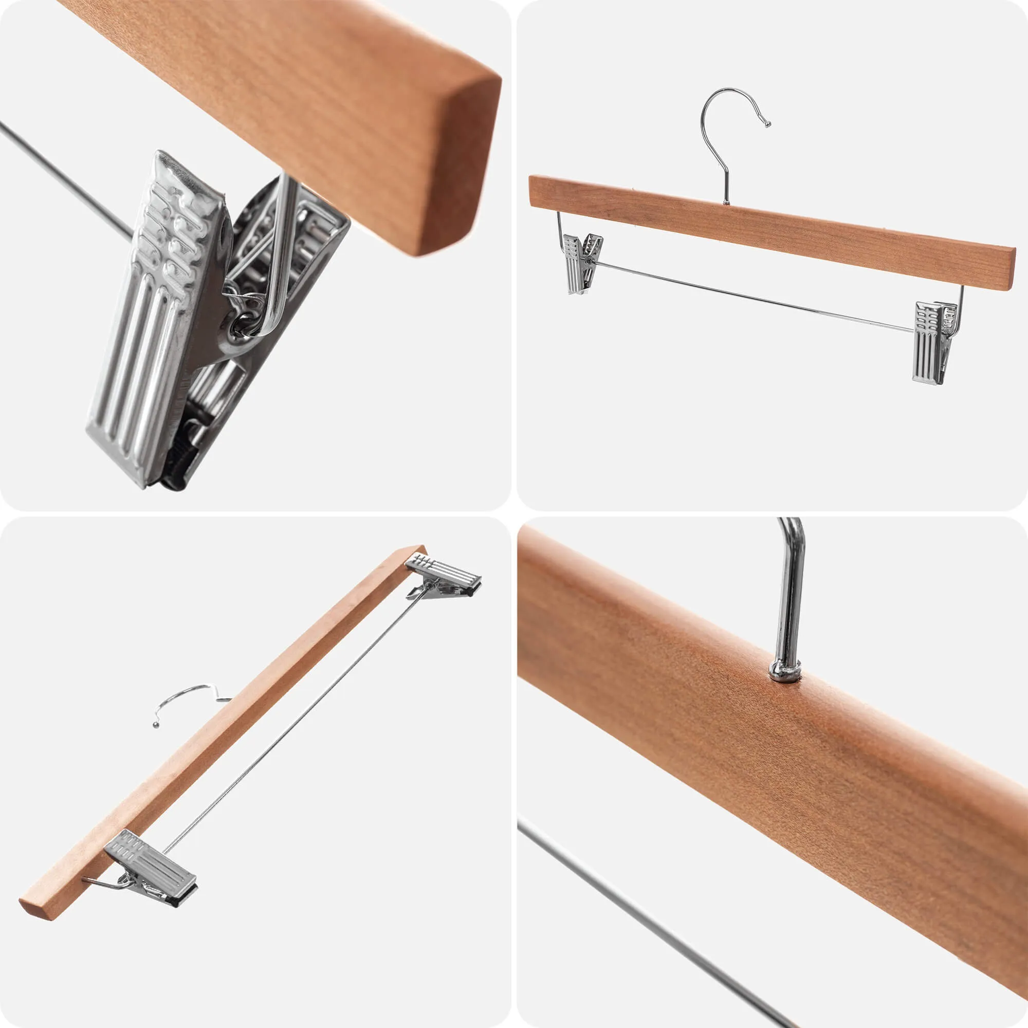 Medinis drabužių pakabukas su segtukais Husson 1 vnt.