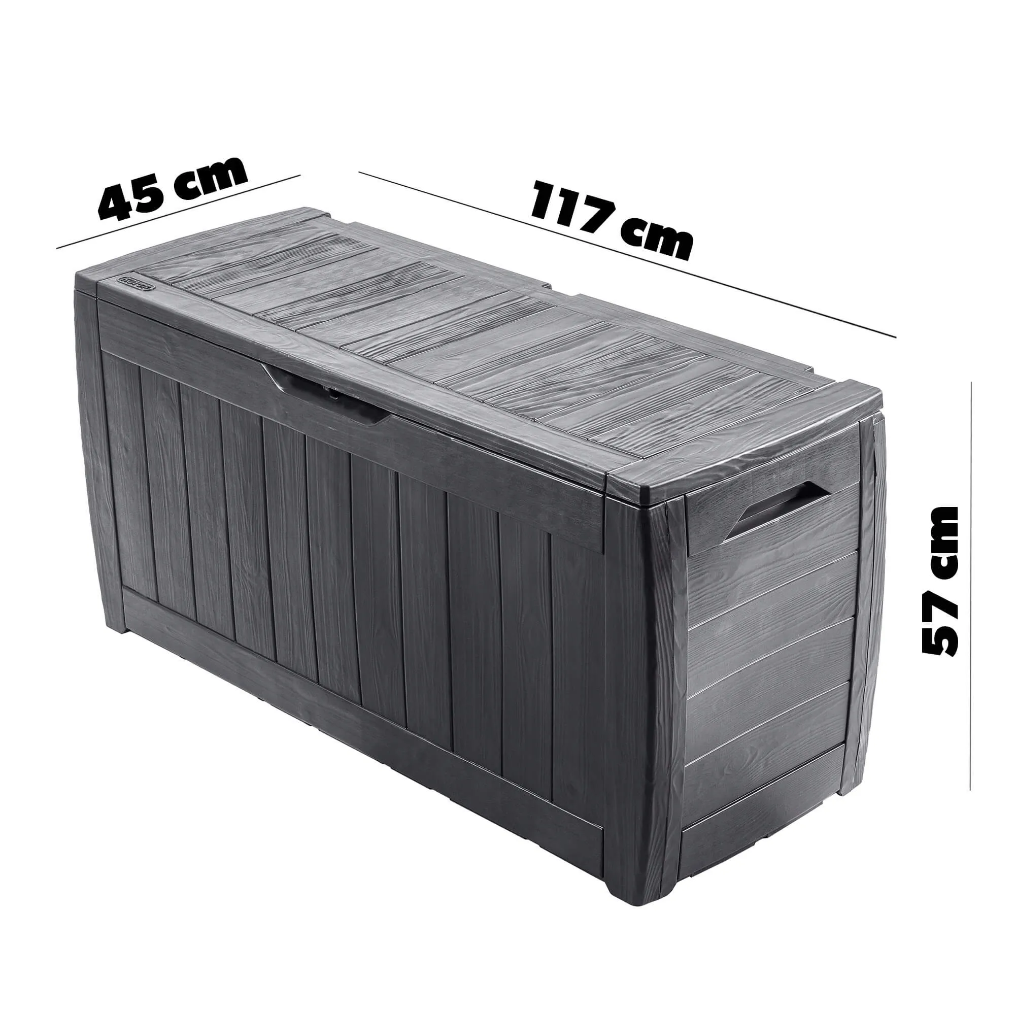 Keter Hollywood 270L grafito sodo dėžė