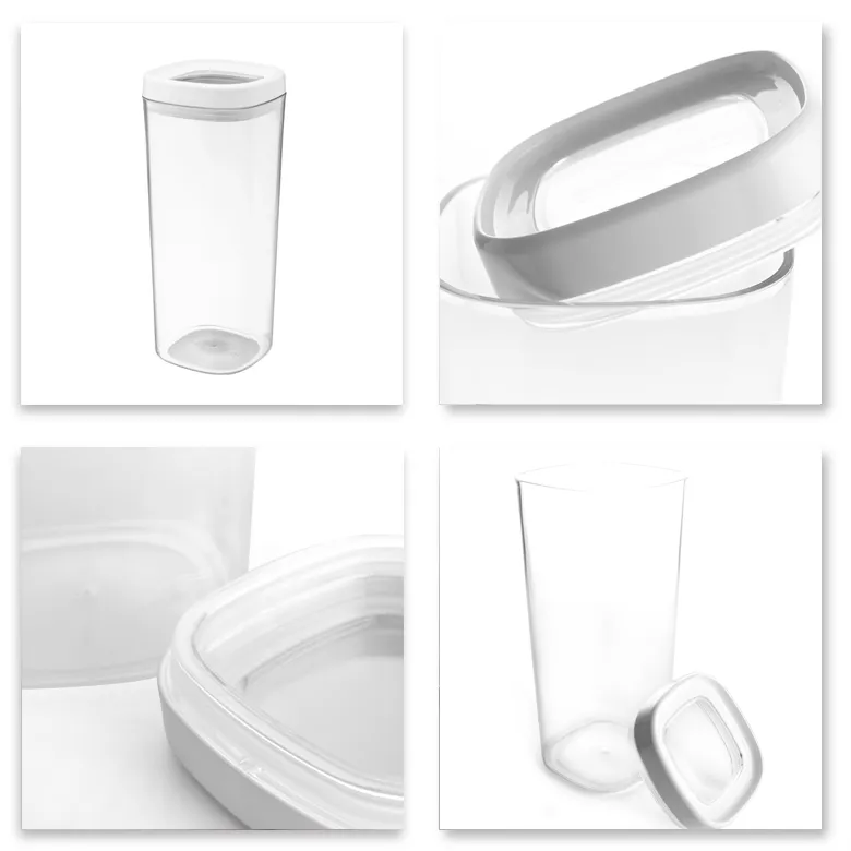 Duna 1,8 l kvadratinis indas, baltas