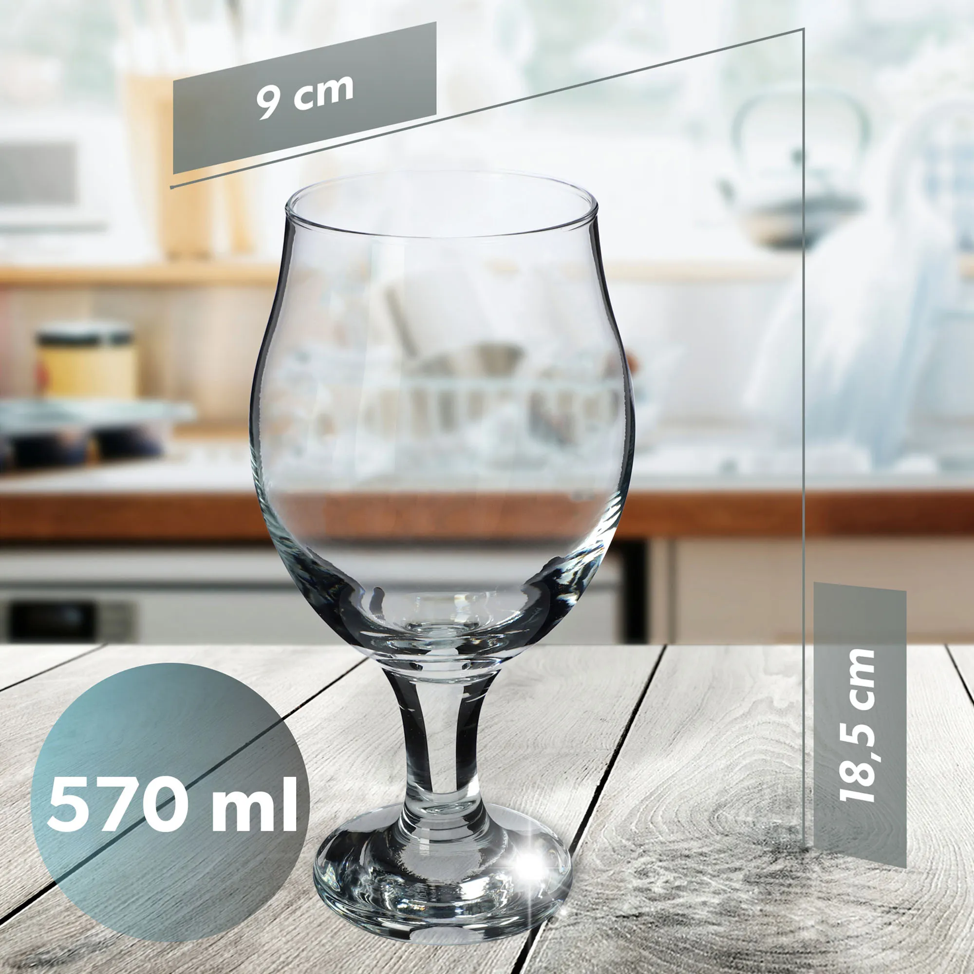 Džino ir kokteilių stiklinės 570 ml, 6 vnt.