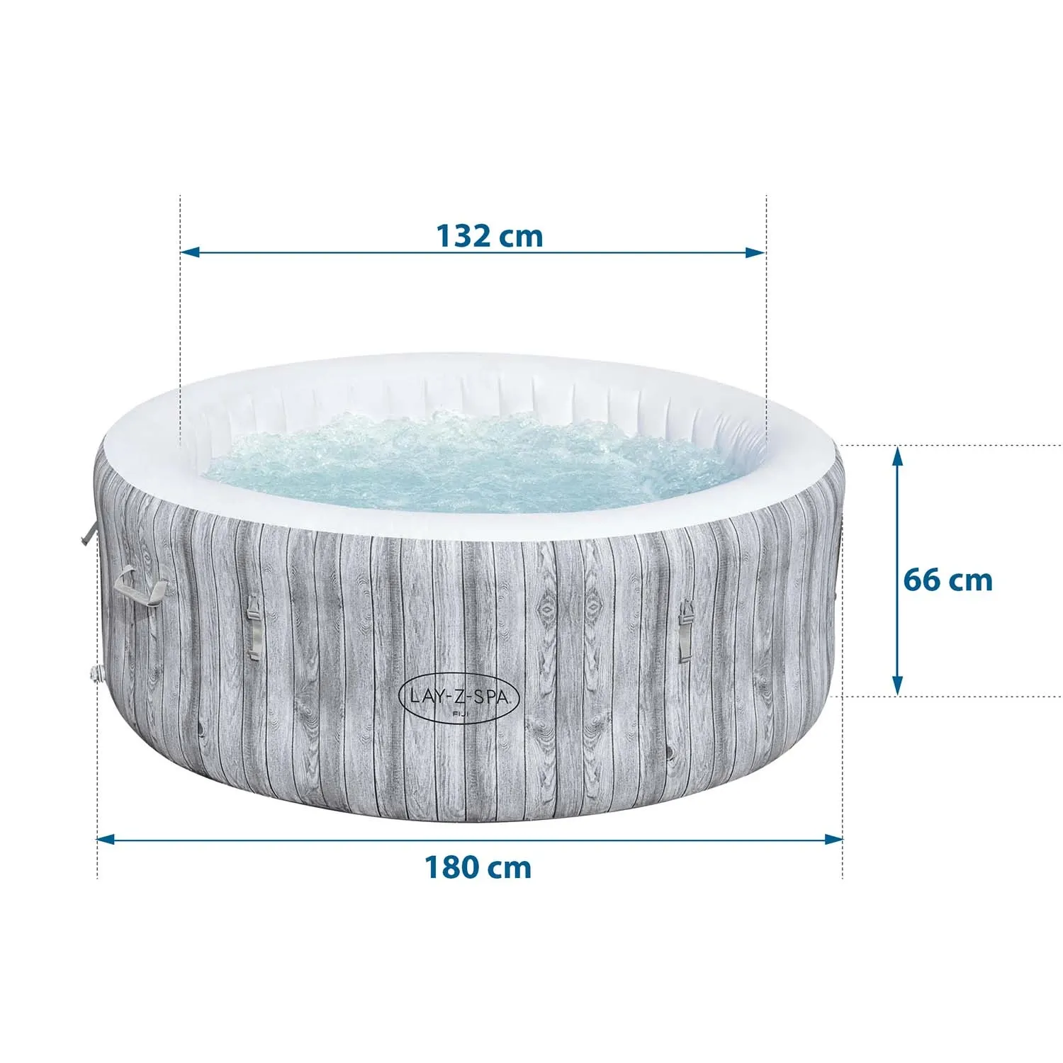 Pripučiama SPA vonia „Lay-Z Fiji“, skirta 4 asmenims, „Bestway“, 60085 - nuotrauka 1