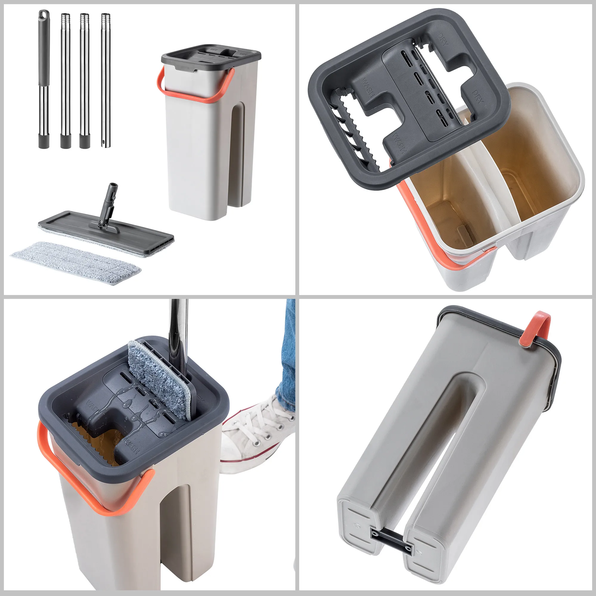 Gras plokščių grindų šluostė 135 cm