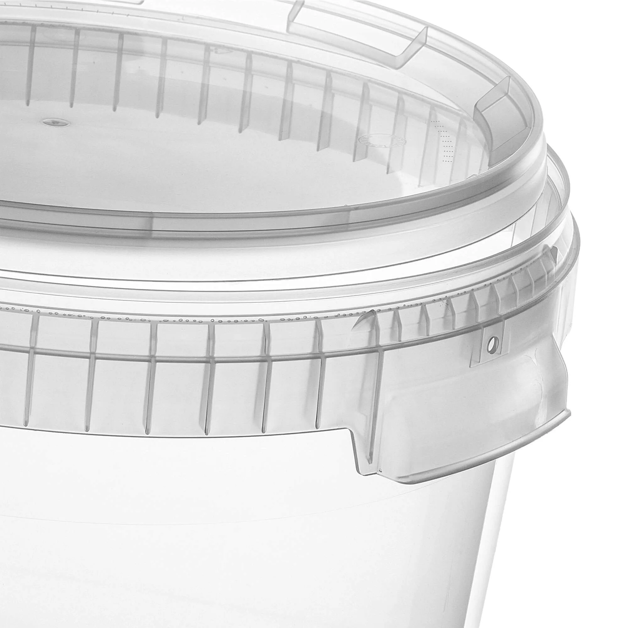 Acerra fermentacijos indas su dangčiu, 33 l, skaidrus