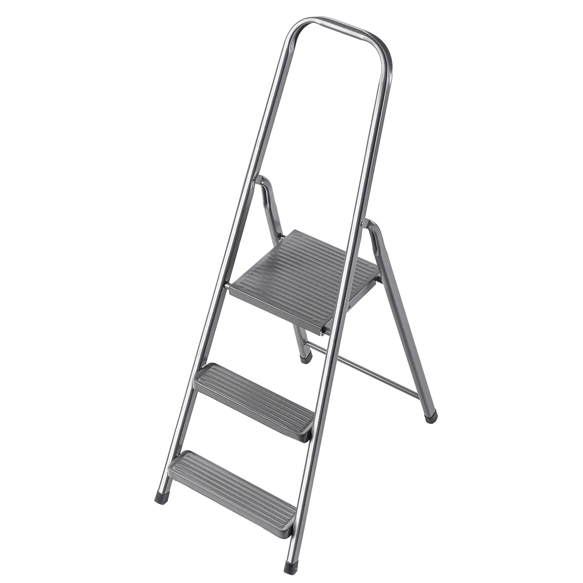 Plieninės kopėčios su platforma Ceriana 3 pakopų 125 kg