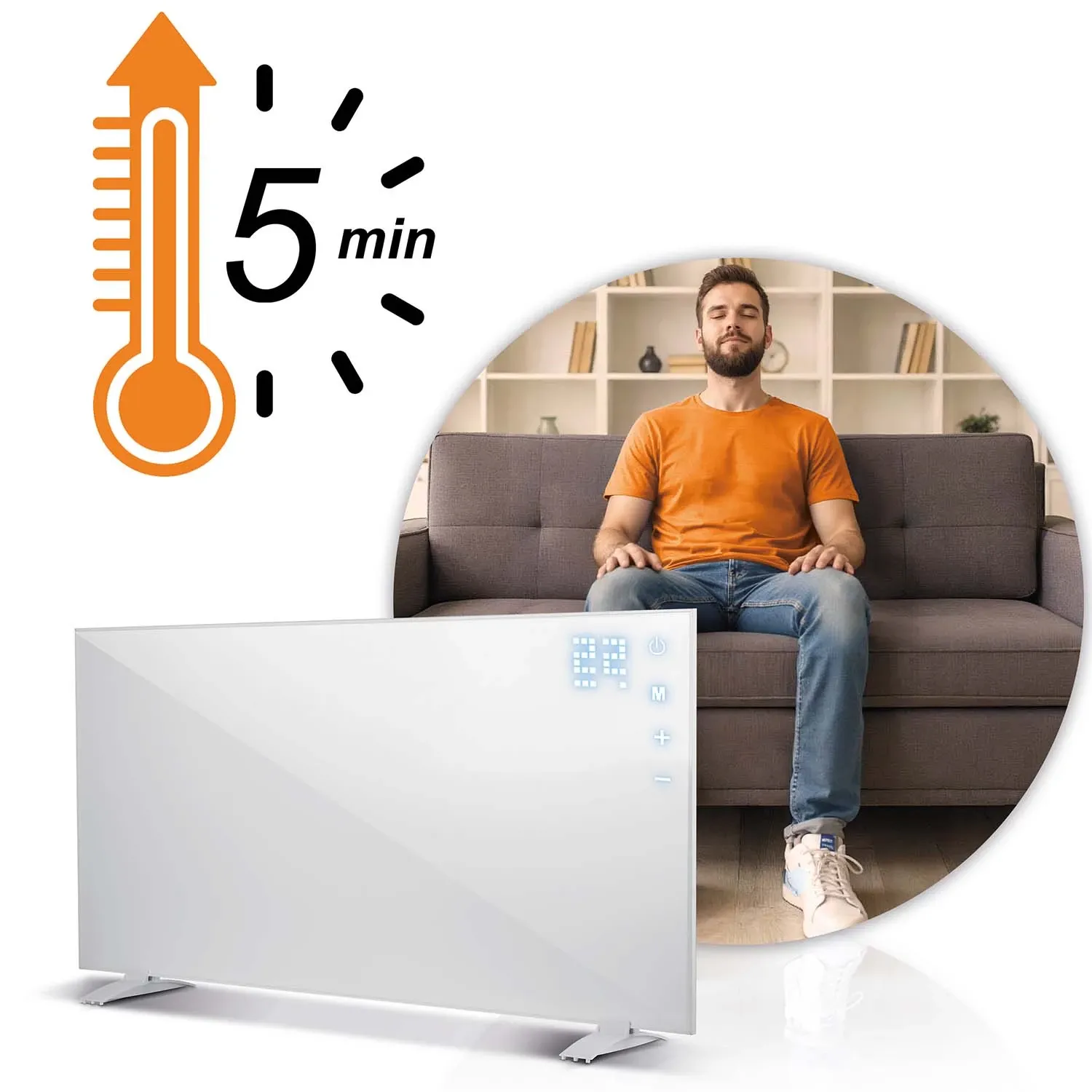 Infraraudonųjų spindulių šildytuvas 720 W Berdsen BD-983 WiFi nuotolinio valdymo programėlė - nuotrauka 1
