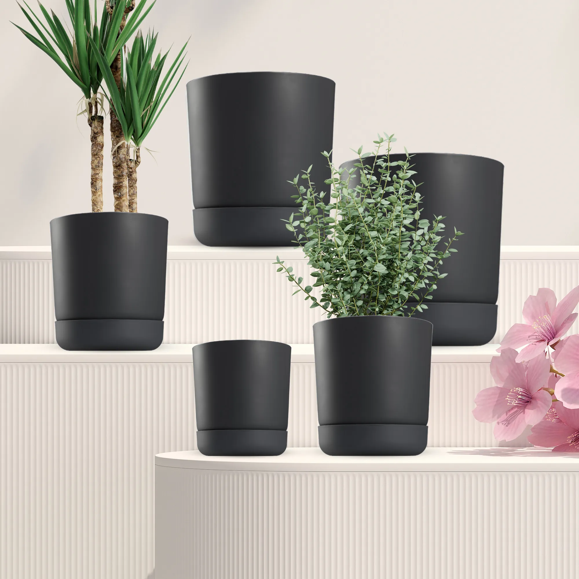 Kama vazonas su lėkštute 25 cm