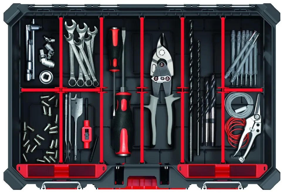 KISTENBERG MSX 55 S įrankių organizatorius, aukštas, KMX554015S, juodas