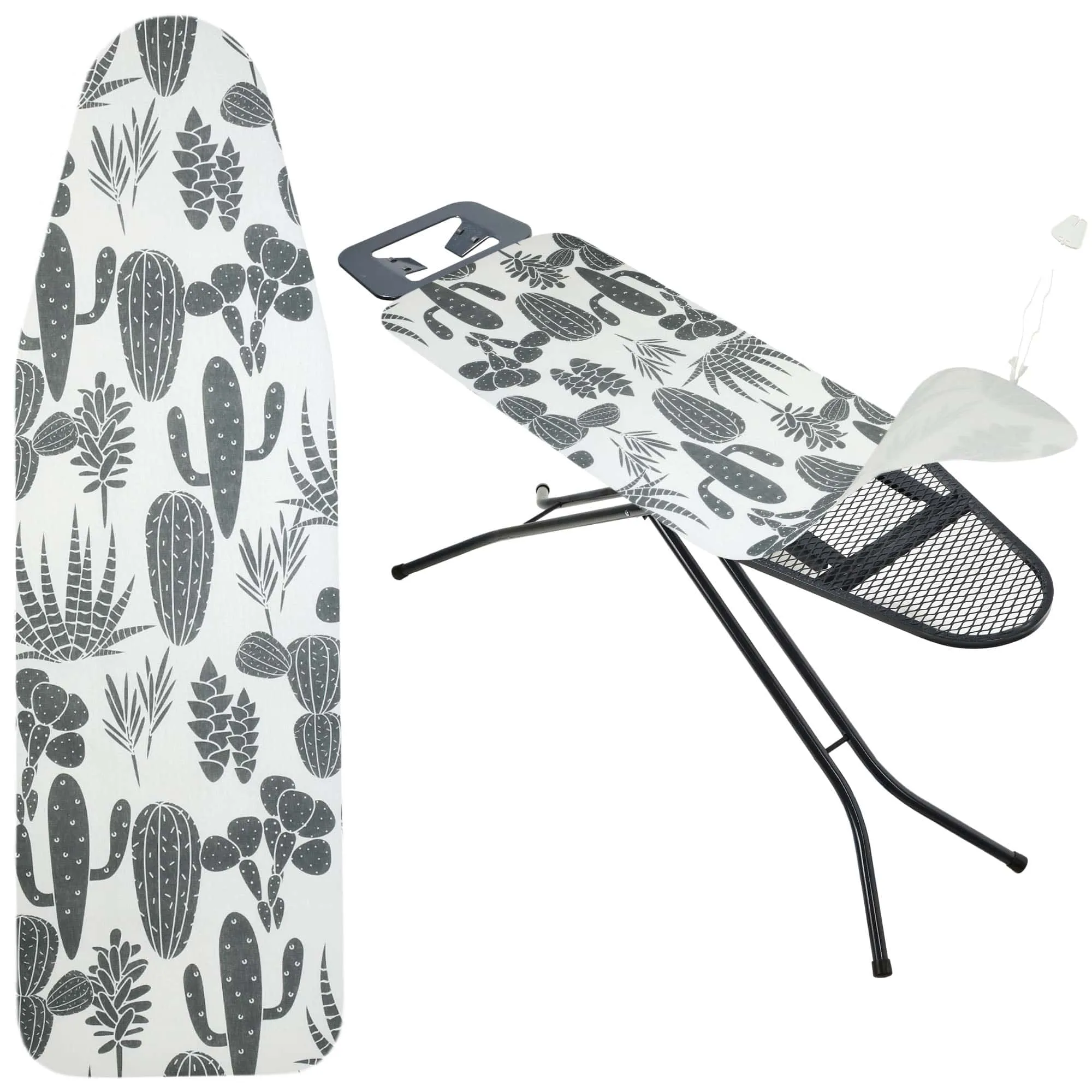 „Tena“ lyginimo lentos užvalkalas, 132 x 48 cm, tamprus, kaktusų formos