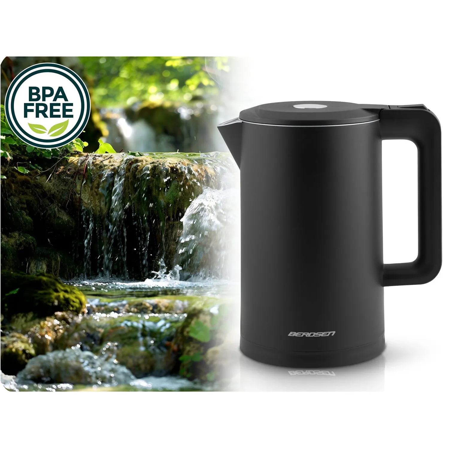 Berdsen BD-710 elektrinis virdulys 1,7 l juodas - nuotrauka 1