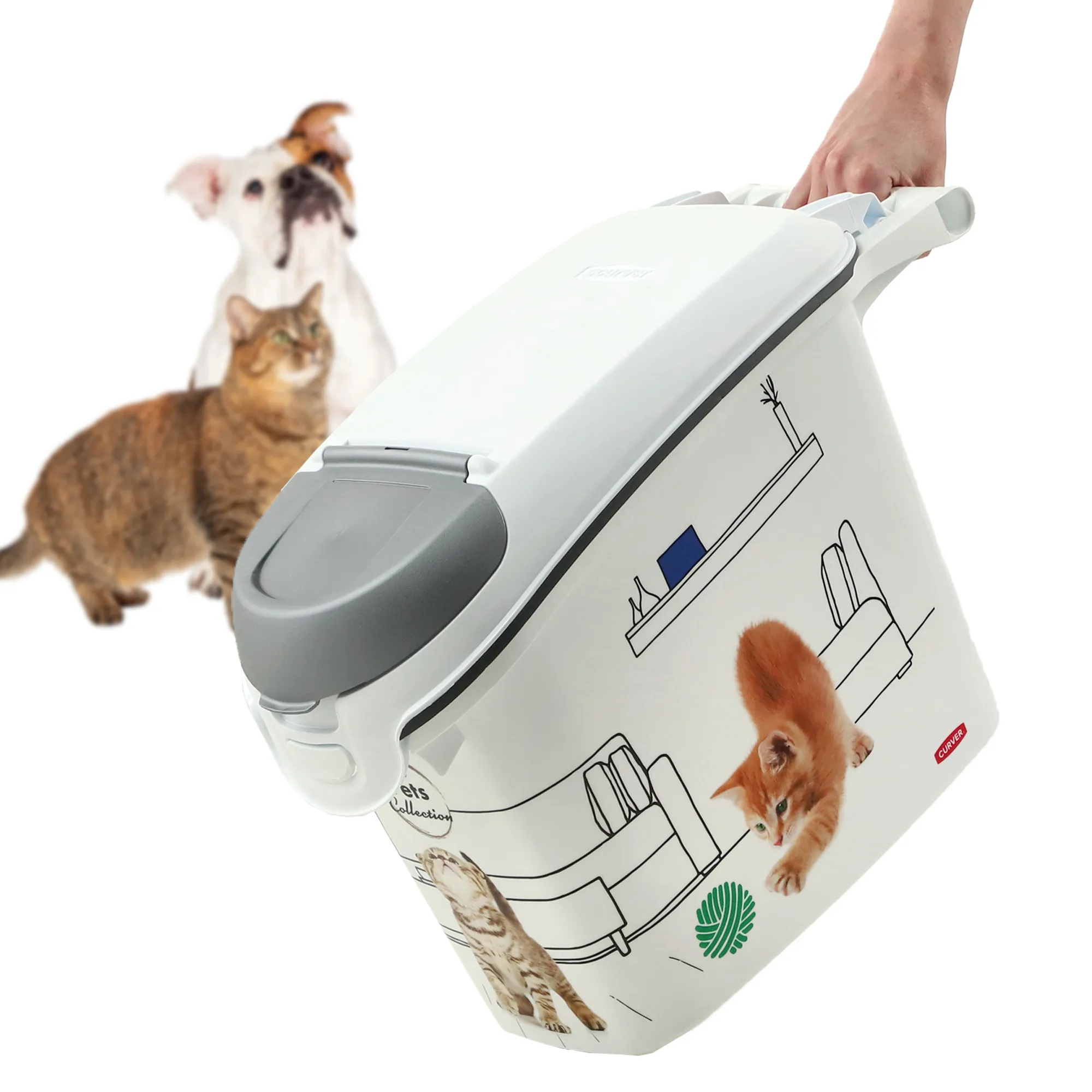 Curver Pet Life kačių maisto konteineris 15 l