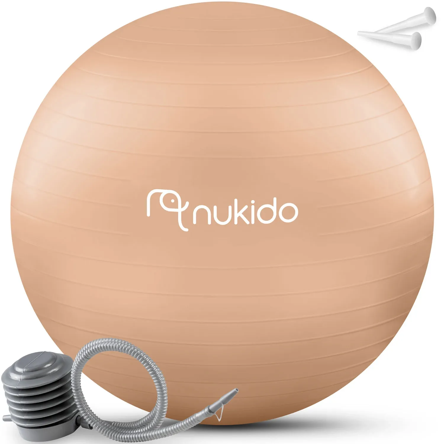 Nėščiųjų aerobikos kamuolys 65 cm NS-951 smėlio spalvos - nuotrauka 1