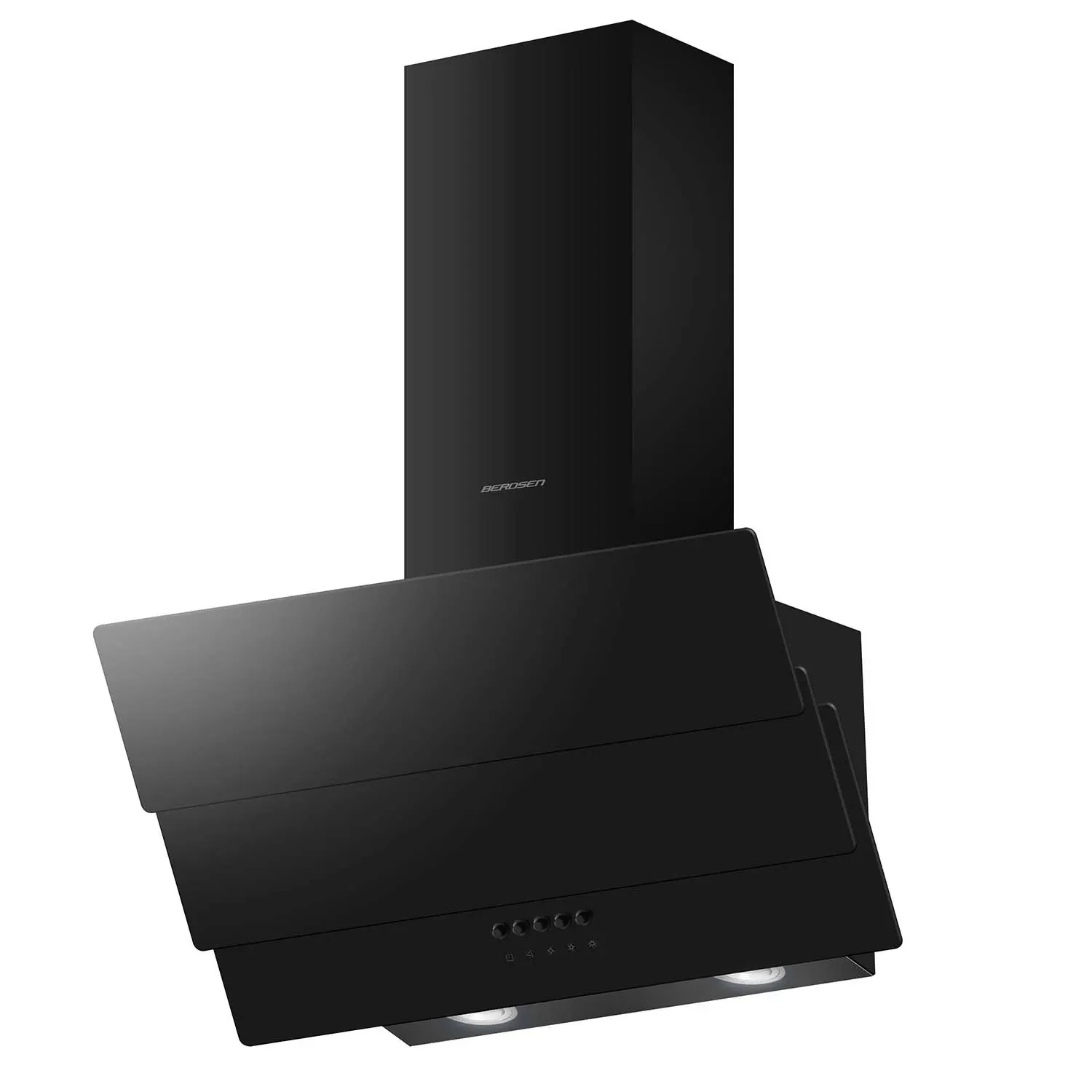 Berdsen BT-212 60 cm kamino formos viryklės gartraukis, juodas - nuotrauka 1