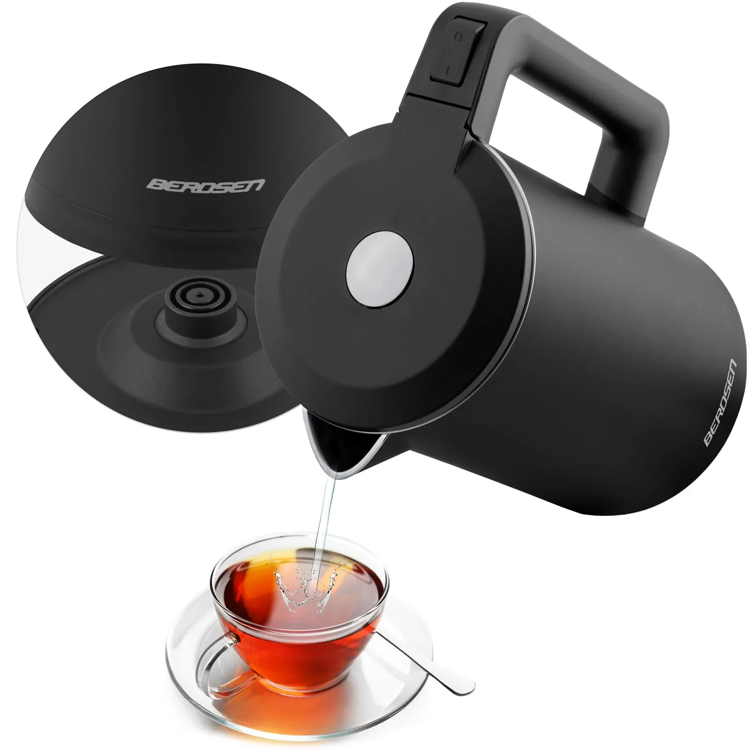 Berdsen BD-710 elektrinis virdulys 1,7 l juodas - nuotrauka 1