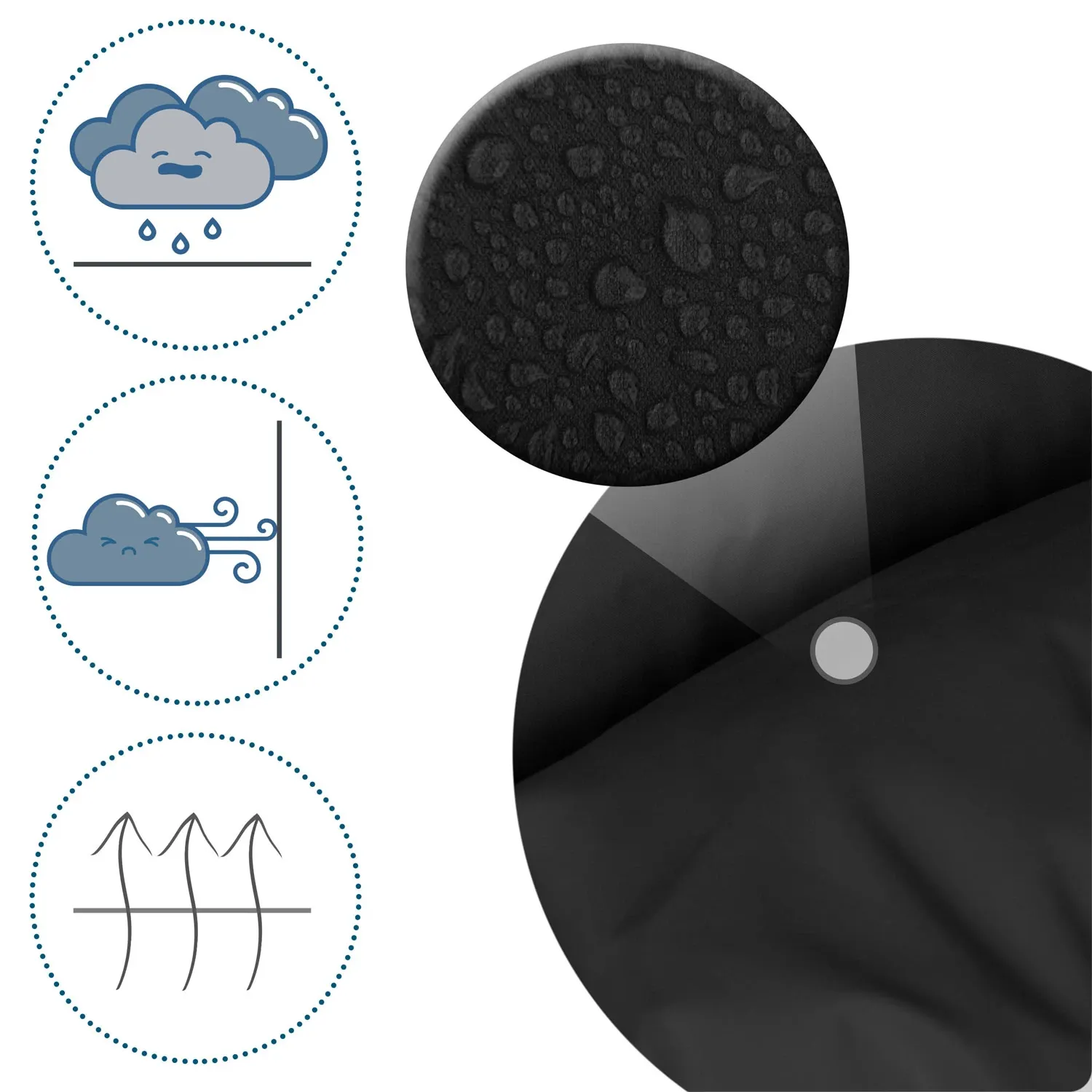 Elmi Ricokids vežimėlio/rogių miegmaišis – juodas - nuotrauka 1