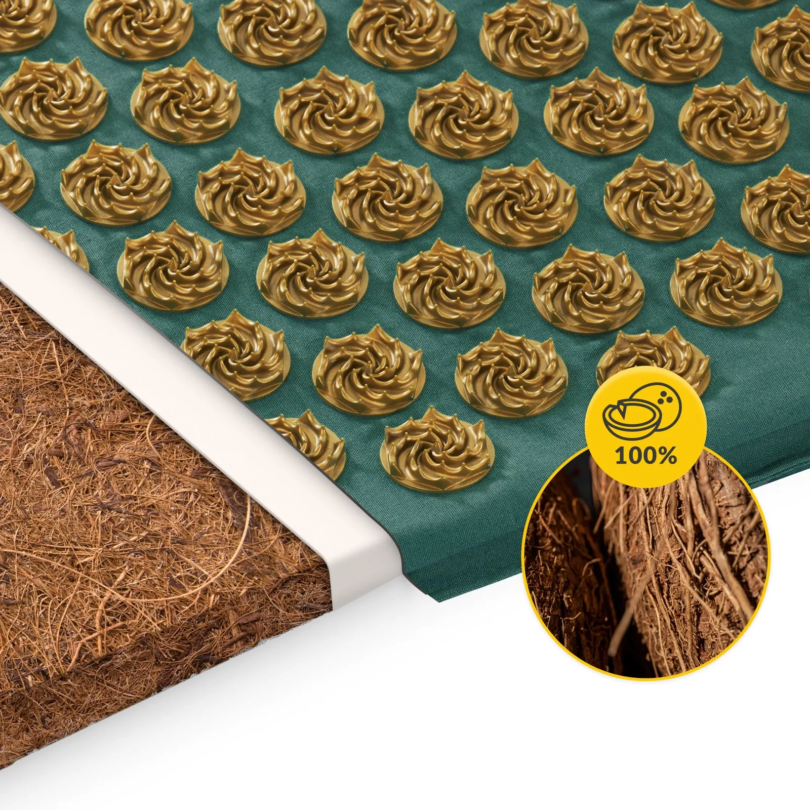 EKO akupresūros kilimėlis su pagalve