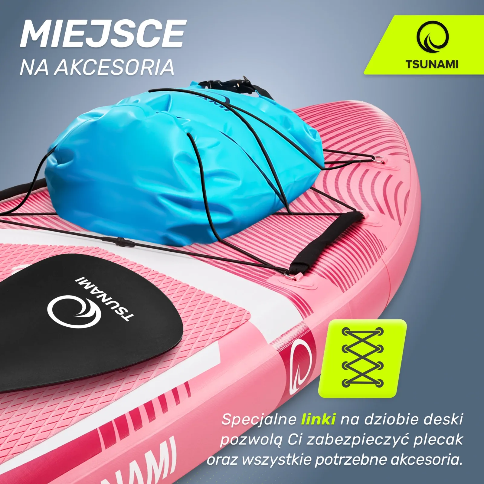 SUP PRO TSUNAMI irklentė 350 cm T10