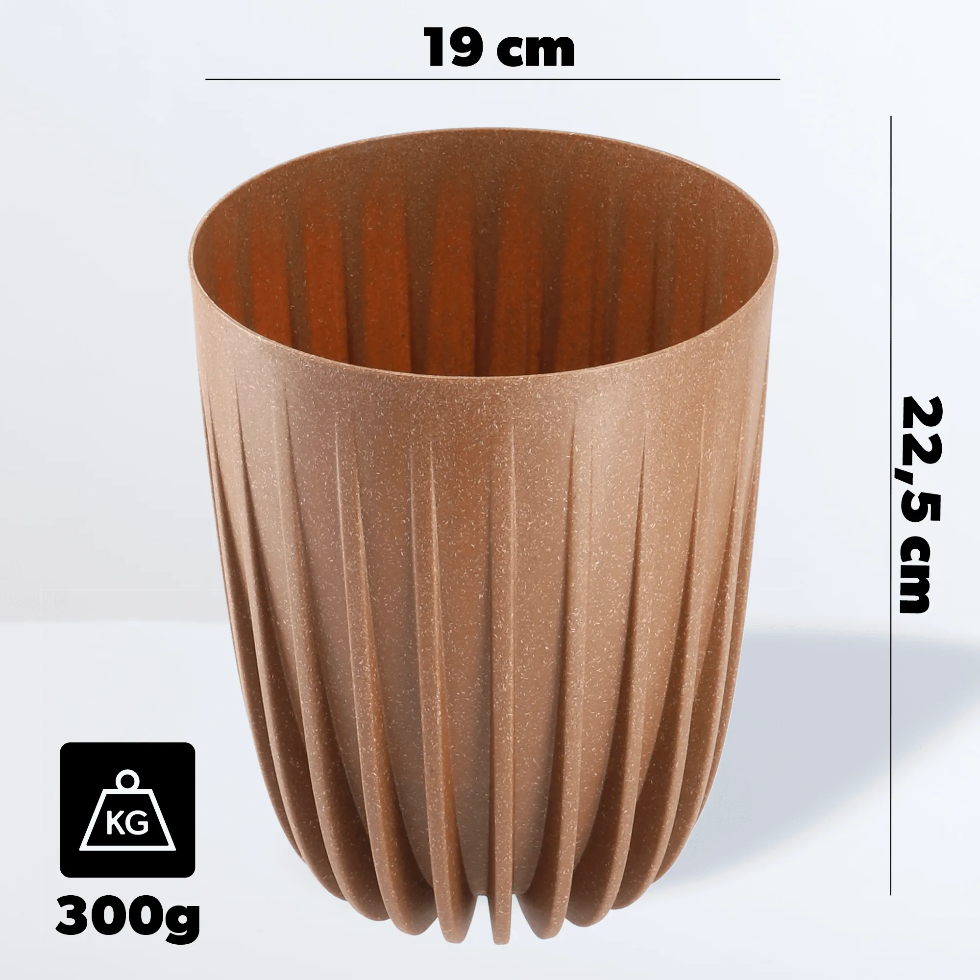 Costa ekologiškas vazonas su įdėklu 19 cm