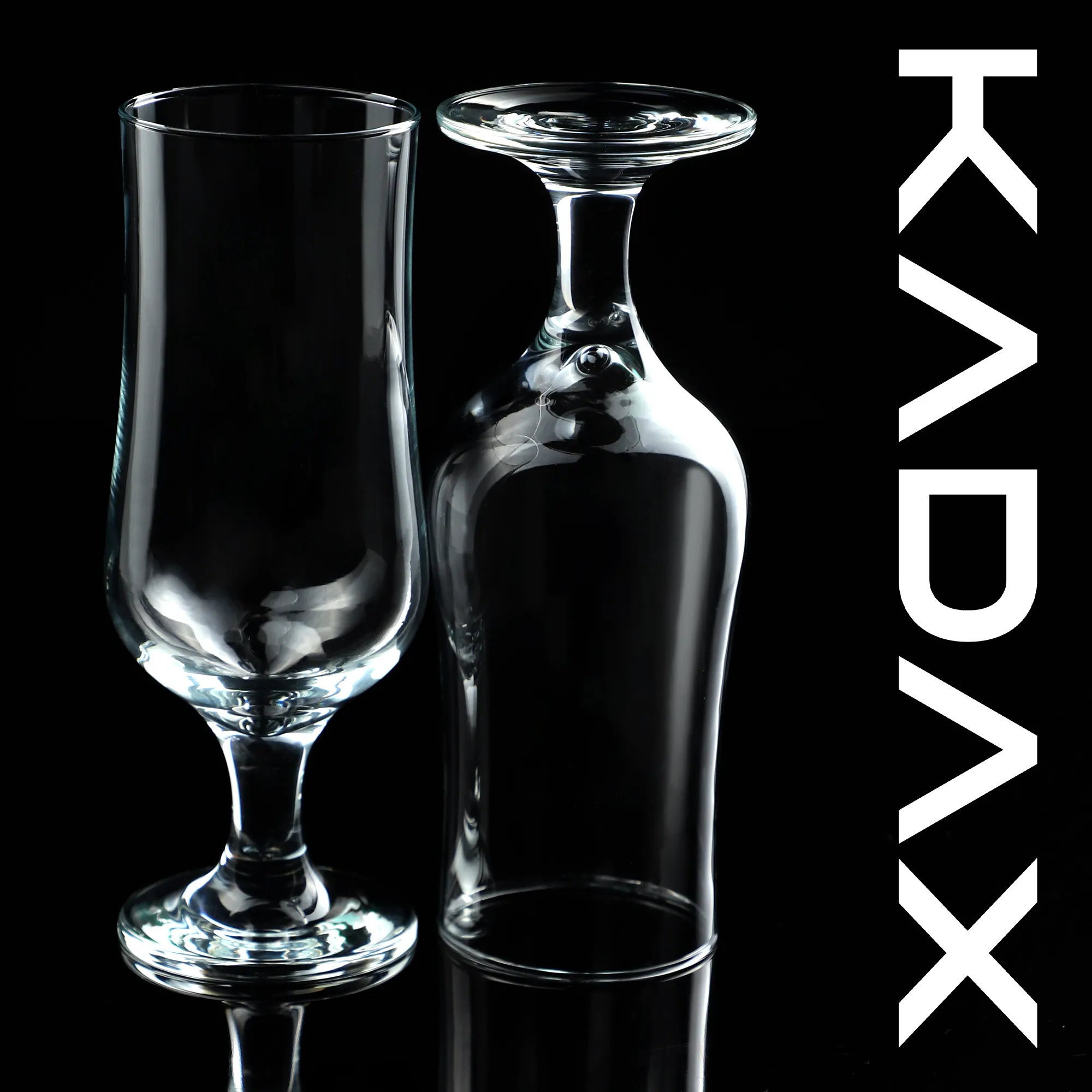 Stiklinės su kojelėmis, 370 ml, 6 vnt.