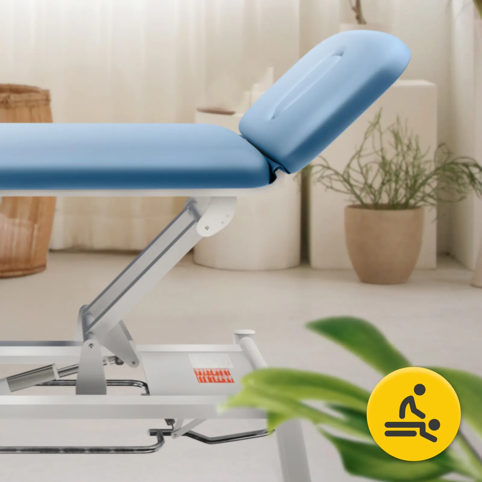 PURE mėlynas elektrinis masažo ir reabilitacijos stalas