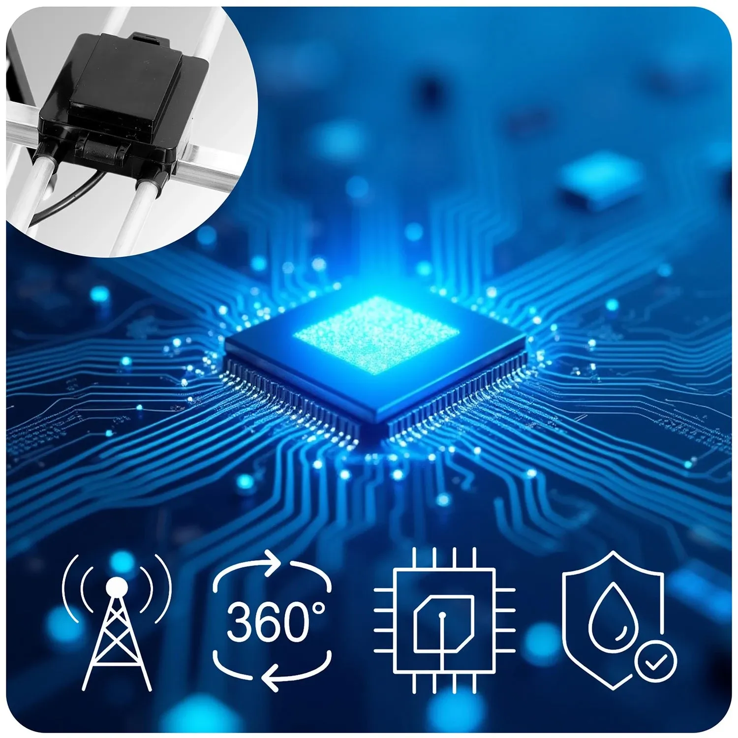 Berdsen BD-953 kryptinė lauko televizijos antena ultra HD 4K - nuotrauka 1