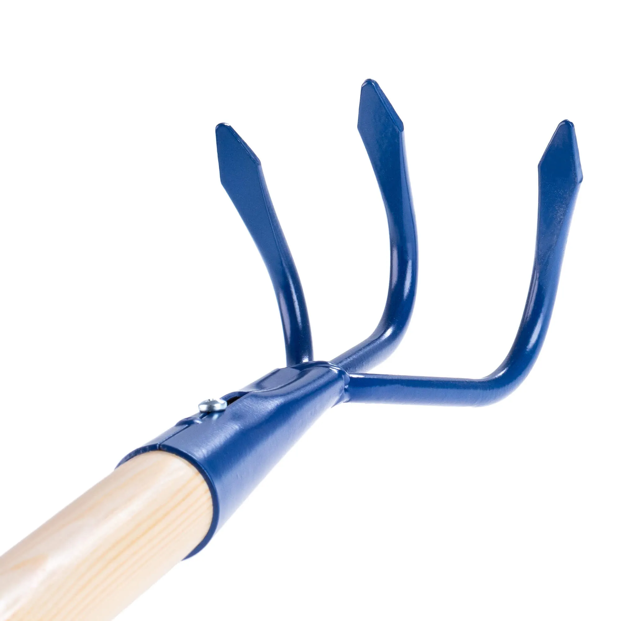 „Cogne“ 3 dantų rankinis kultivatorius, 142 cm, mėlynas