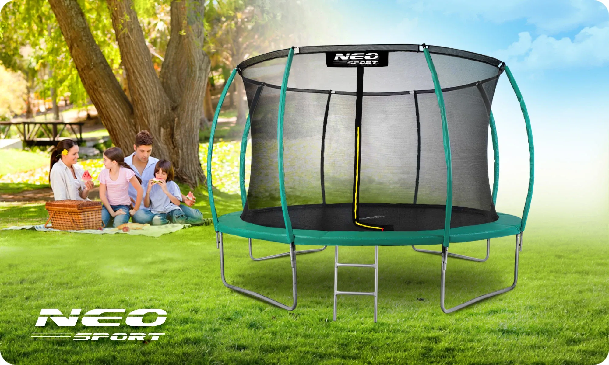 Vidinis tinklas batutams 465 cm 15 pėdų Neo-Sport - nuotrauka 1