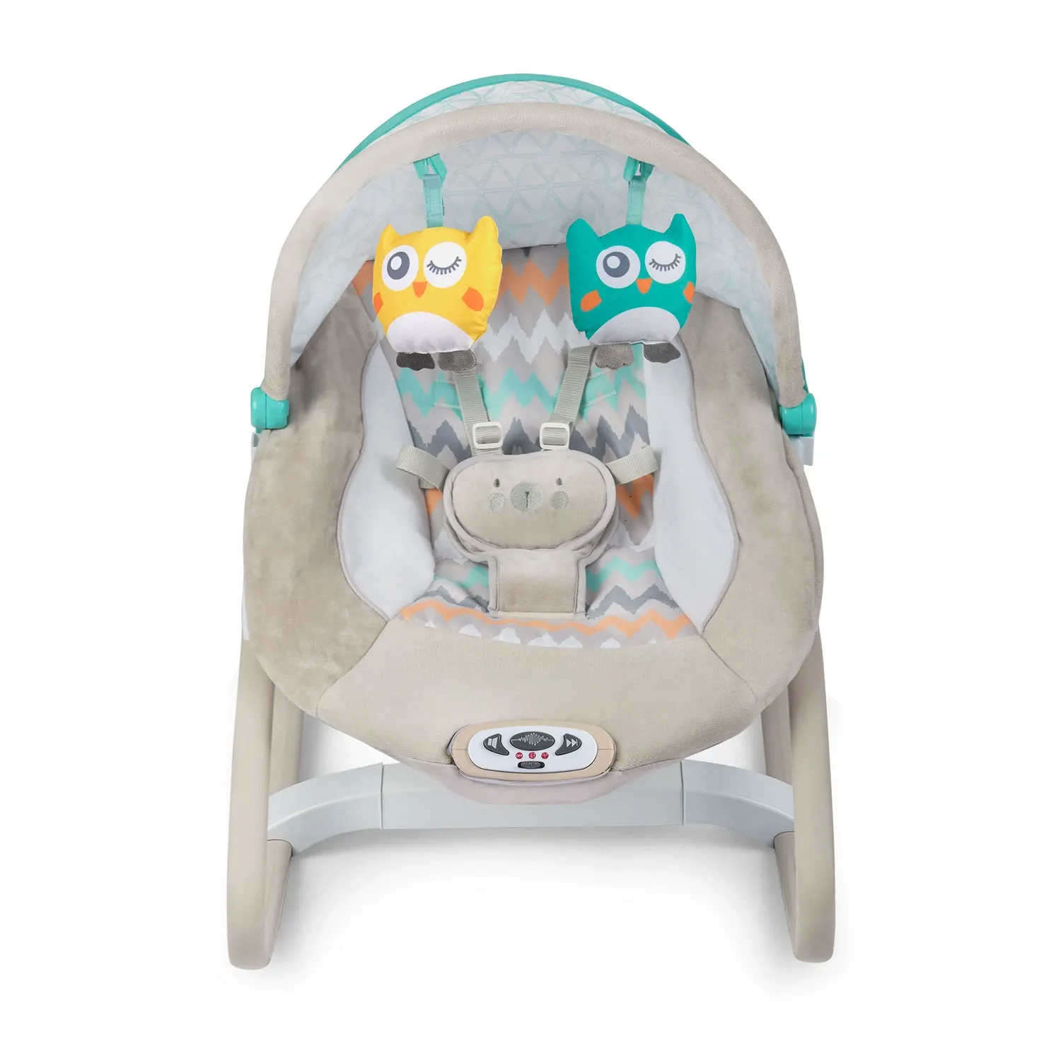 Ricokids šokinėjimo lovelė su vibracija ir muzika - pilka - nuotrauka 1