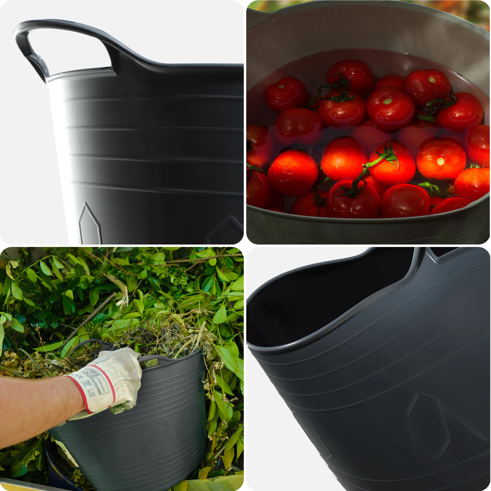 Filo daugiafunkcis skalbinių krepšys, 42 l, tamsiai pilkas